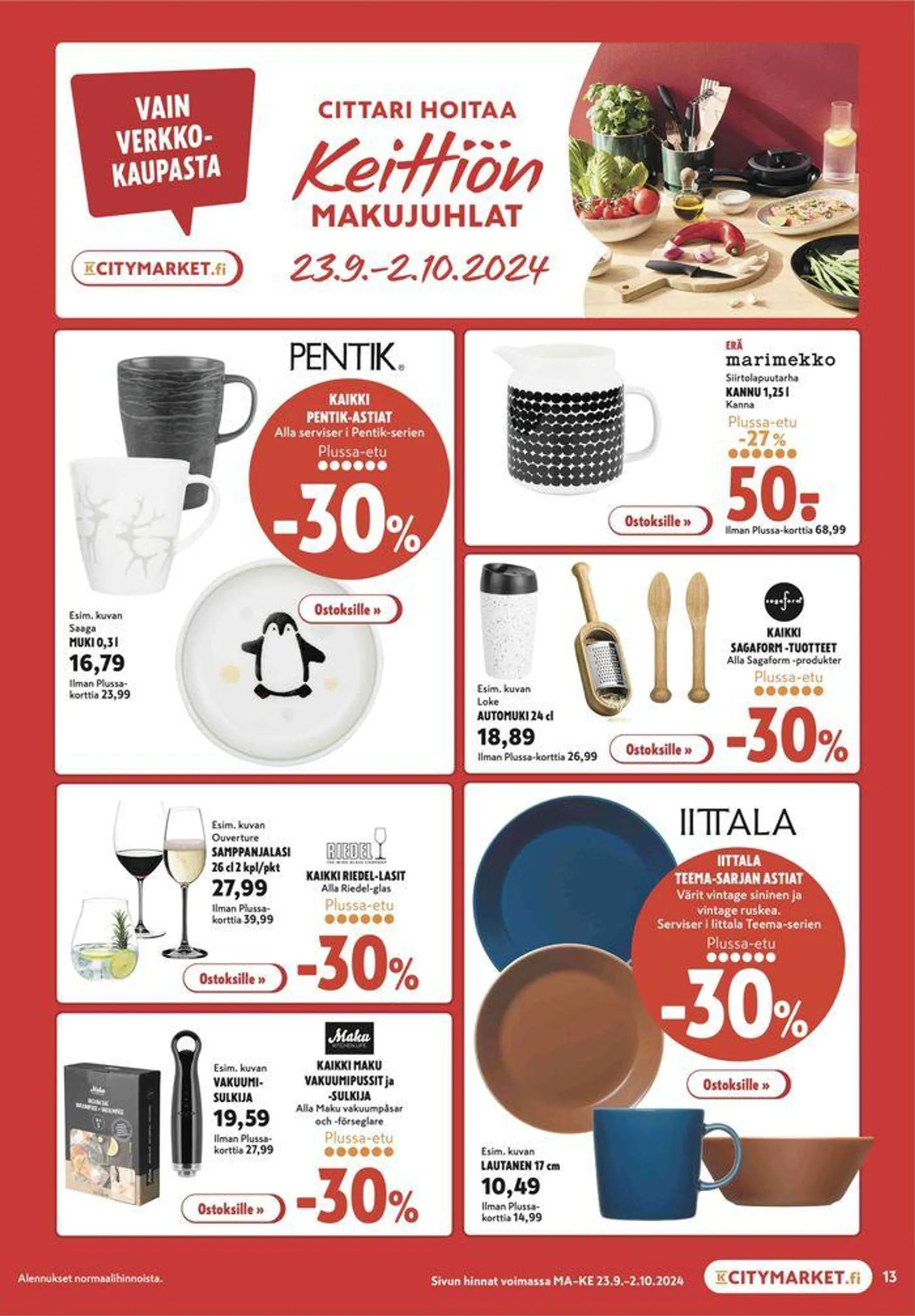 K-citymarket tarjoukset voimassa alkaen 23. syyskuuta - 7. lokakuuta 2024 - Tarjouslehti sivu 4