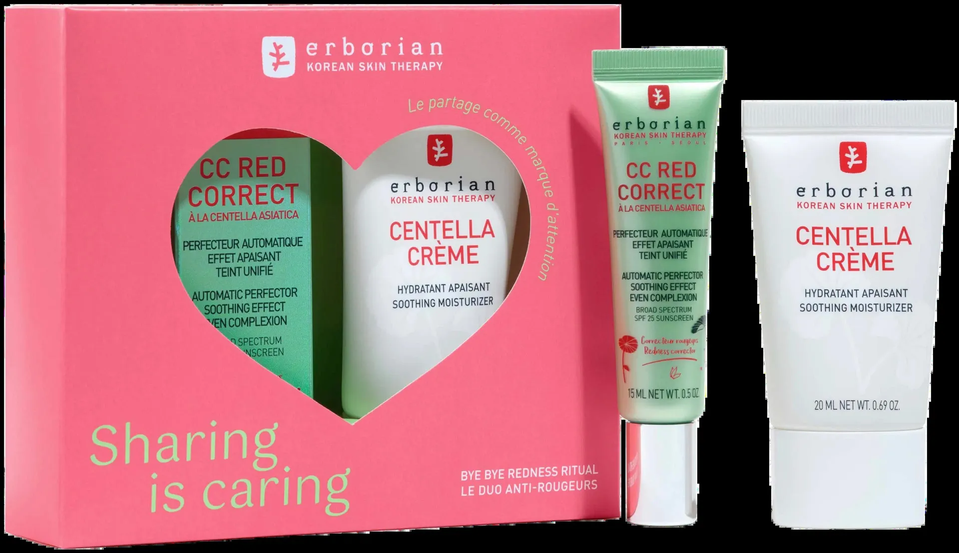 Erborian Bye Bye Redness Ritual CC Red x Centella Creme lahjapakkaus