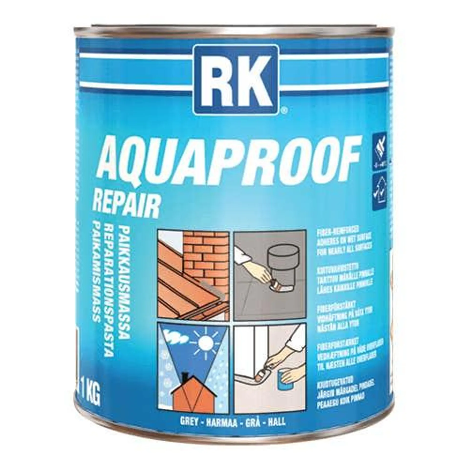 RK Aquaproof Repair paikkausmassa 1kg