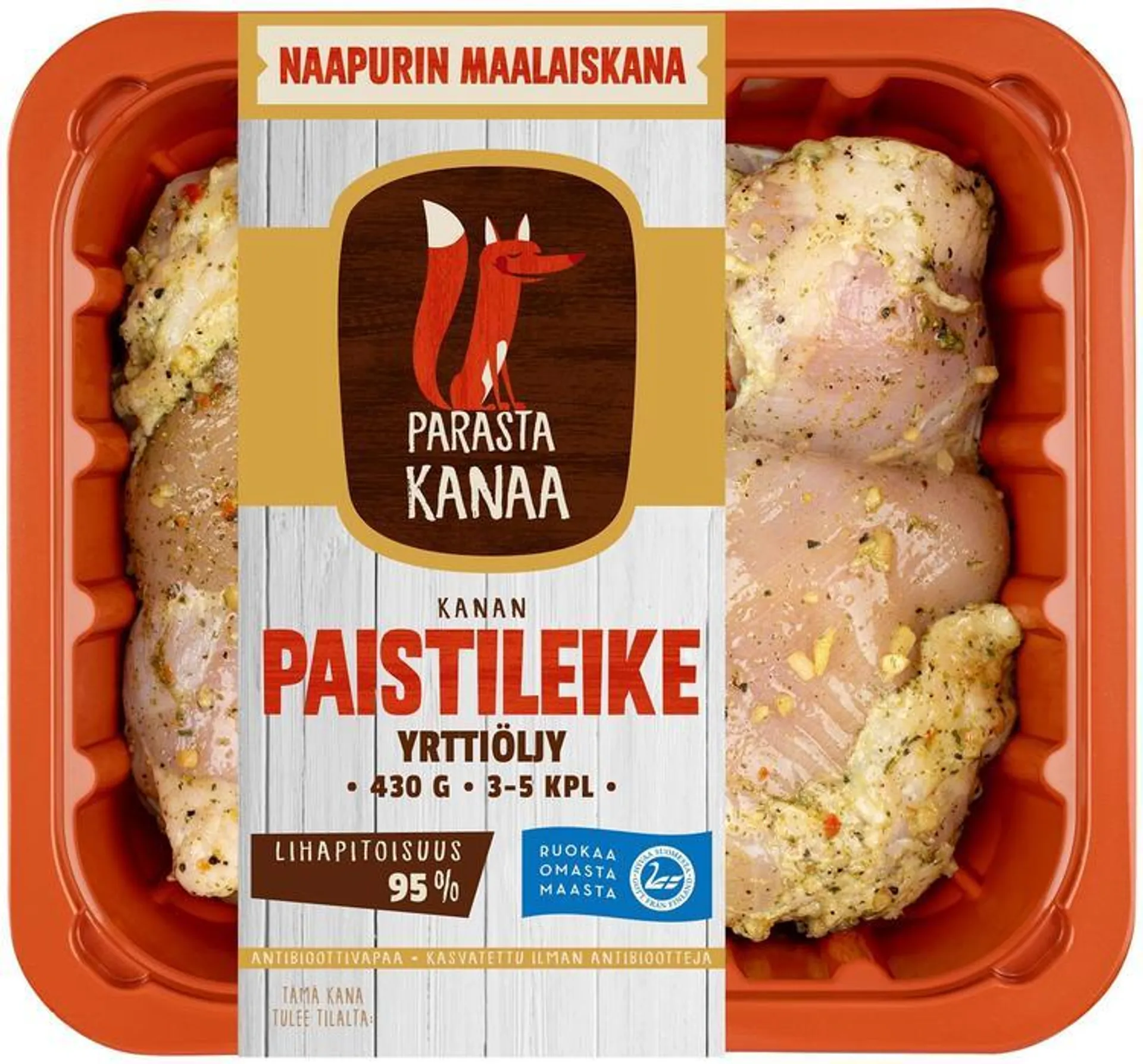 Naapurin Maalaiskanan paistileike, yrttiöljy 430g