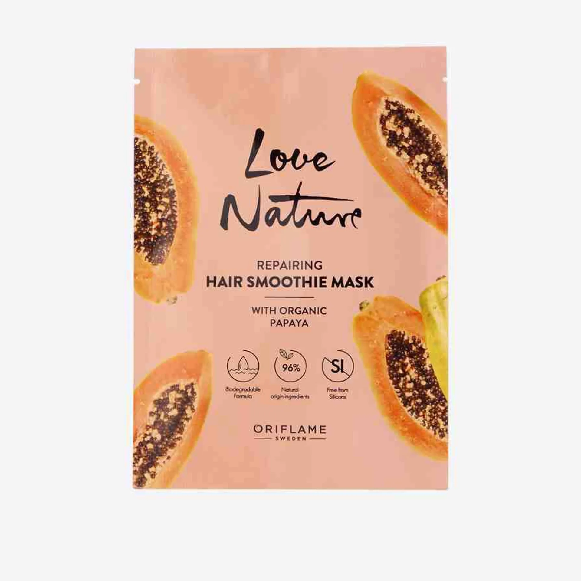 Love Nature Repairing Hair Smoothie Organic Papaya -hiusnaamio