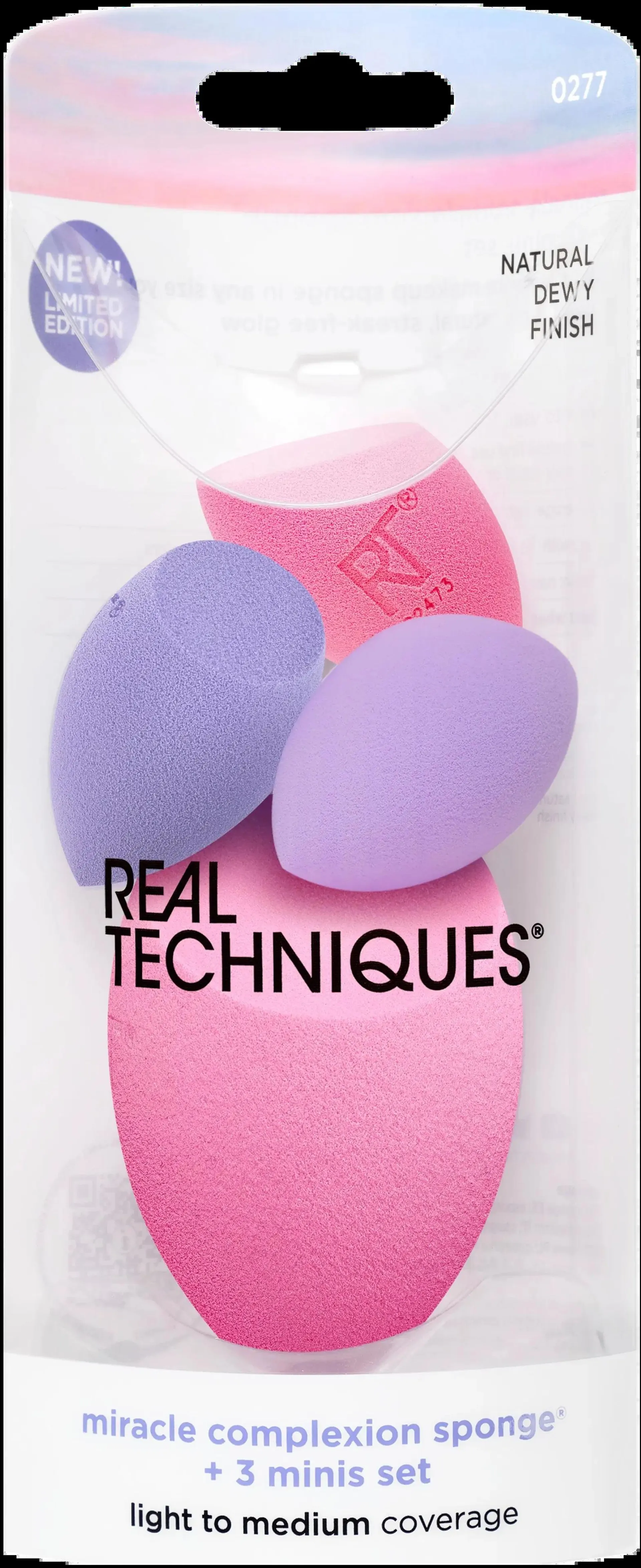 Real Techniques Sunrise To Sunset Miracle Complexion Sponge + 3 Minis Set