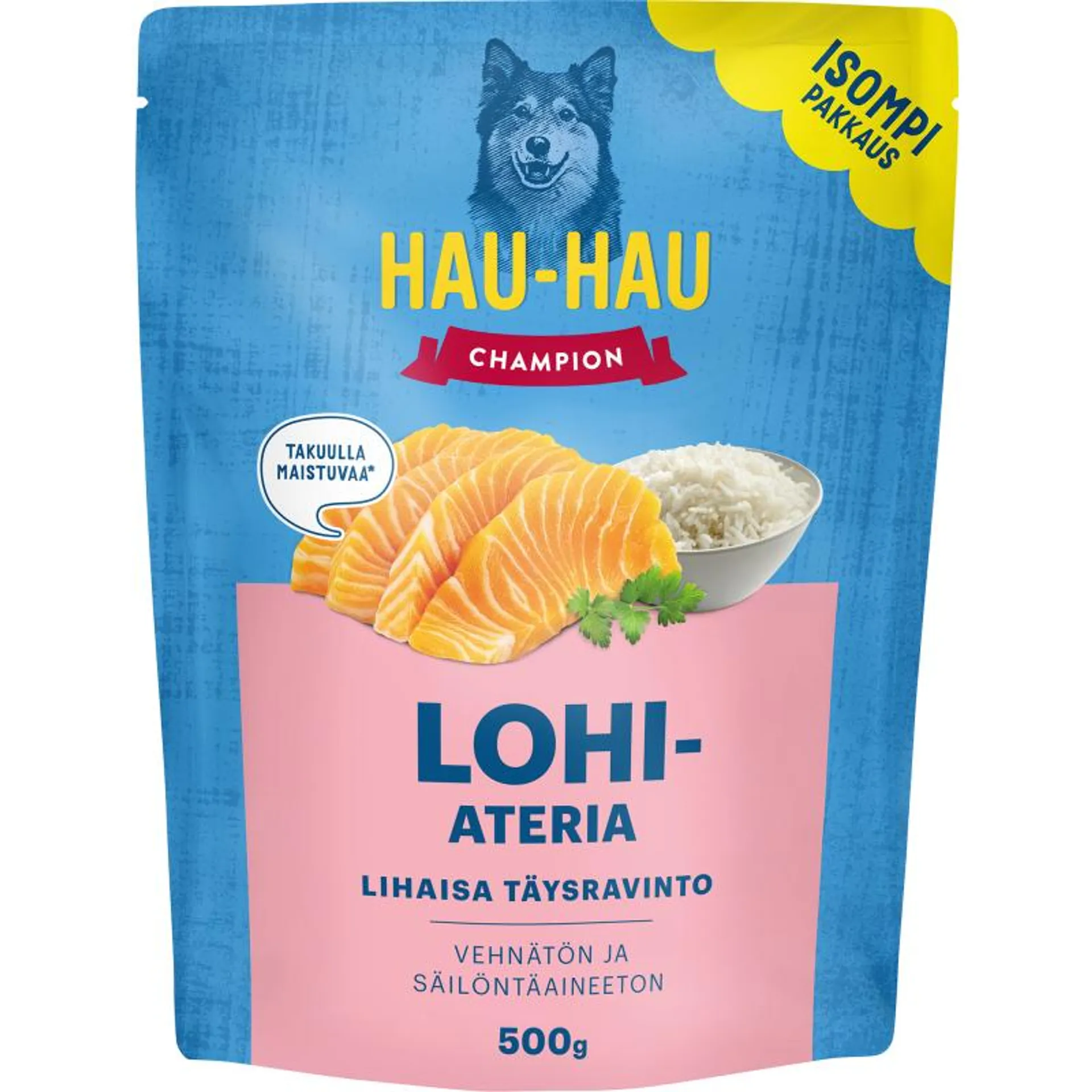 Koiranruoka Hau-Hau 500 g lohiateria