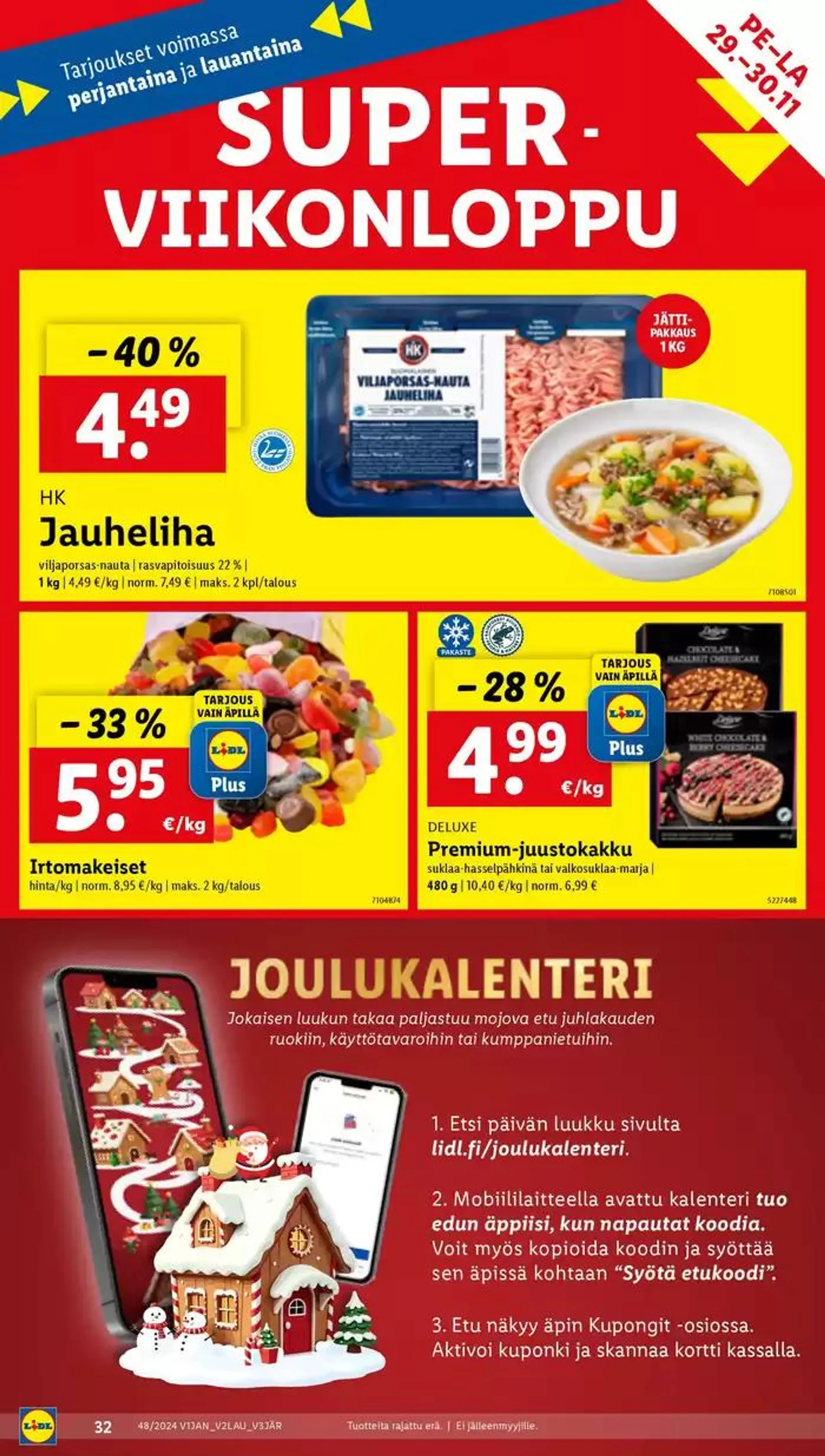 Lidl tarjoukset voimassa alkaen 25. marraskuuta - 3. joulukuuta 2024 - Tarjouslehti sivu 38