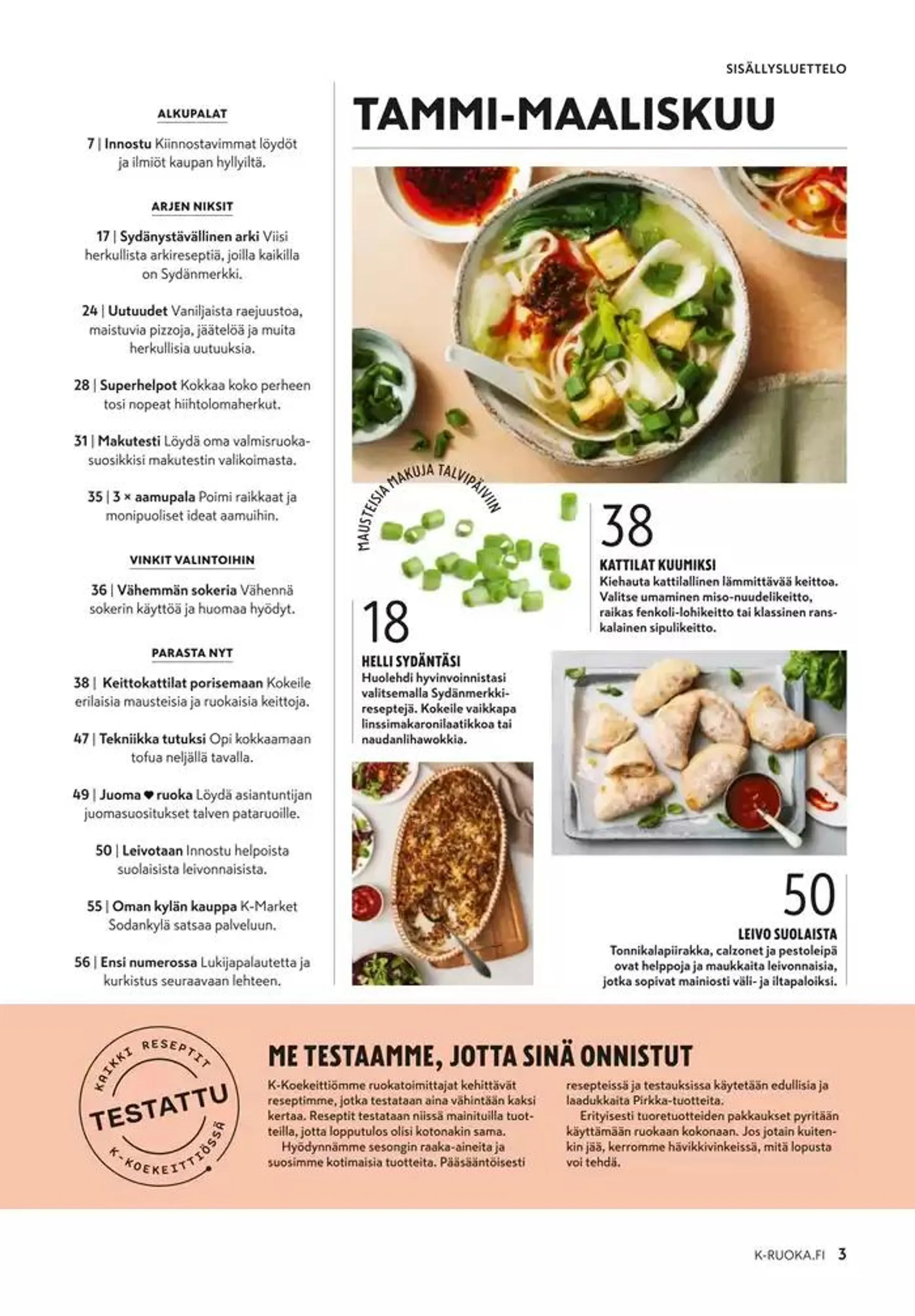 K-Ruoka 1/2025 voimassa alkaen 5. helmikuuta - 19. helmikuuta 2025 - Tarjouslehti sivu 3