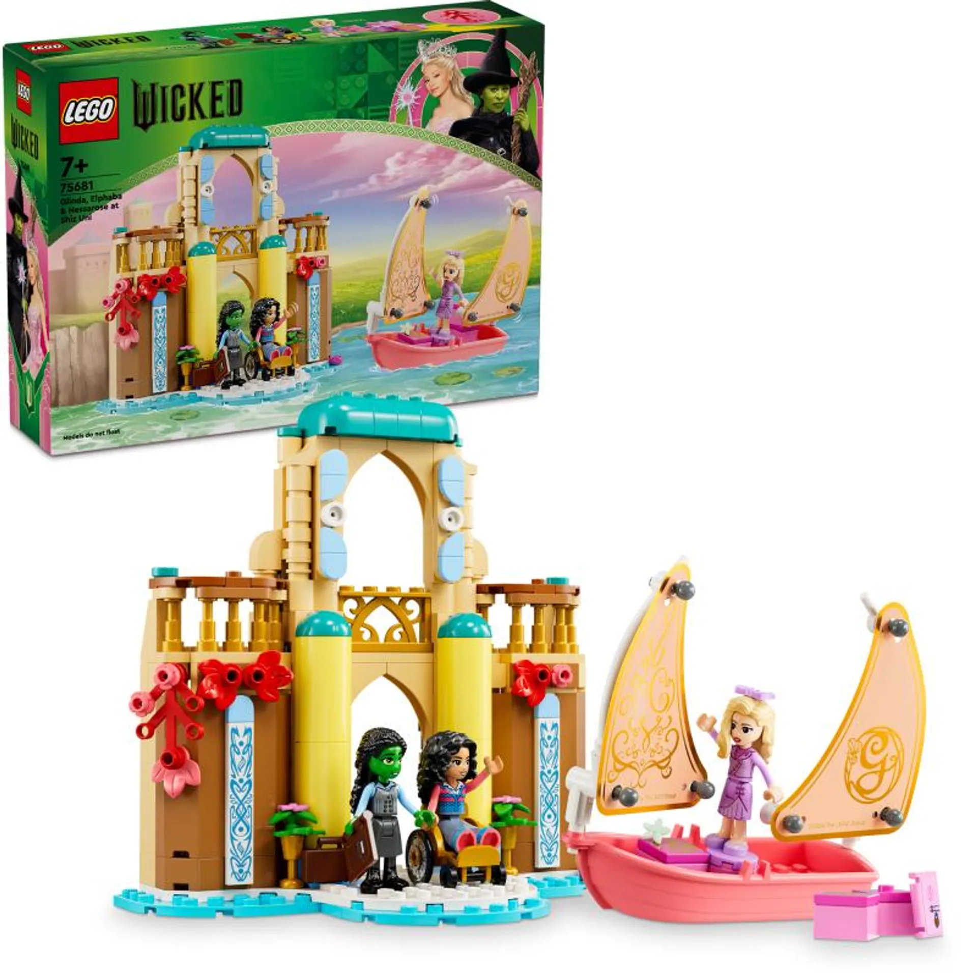 LEGO Wicked 75681 Glinda, Elphaba ja Nessarose Shizin yliopistossa