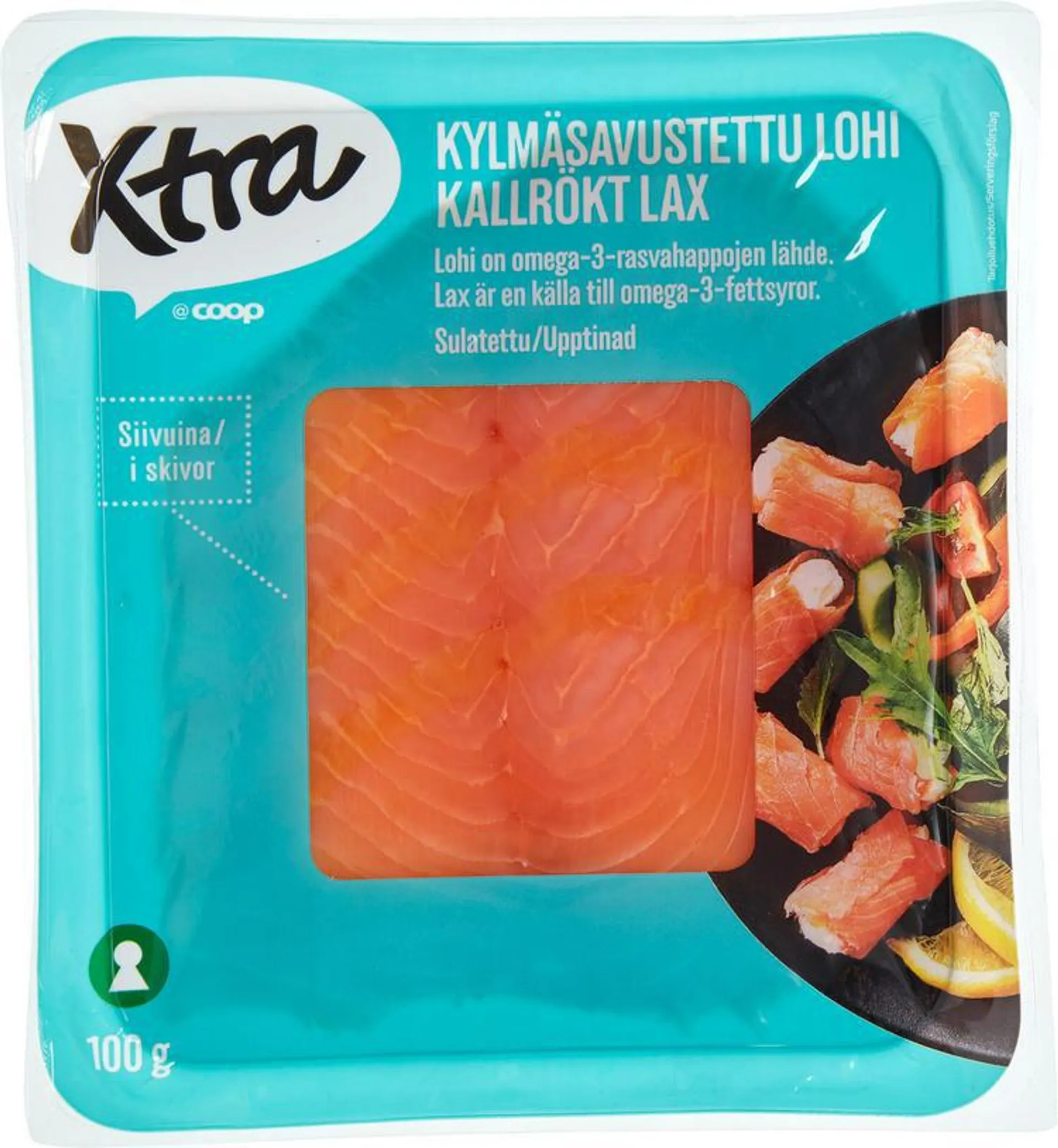 Xtra kylmäsavulohisiivu 100 g