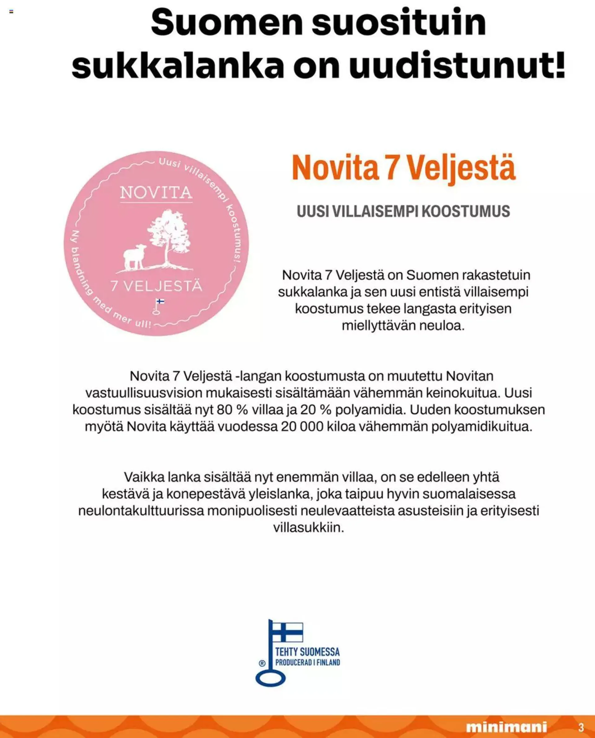 Minimani - Novita voimassa alkaen 28. elokuuta - 31. joulukuuta 2024 - Tarjouslehti sivu 3