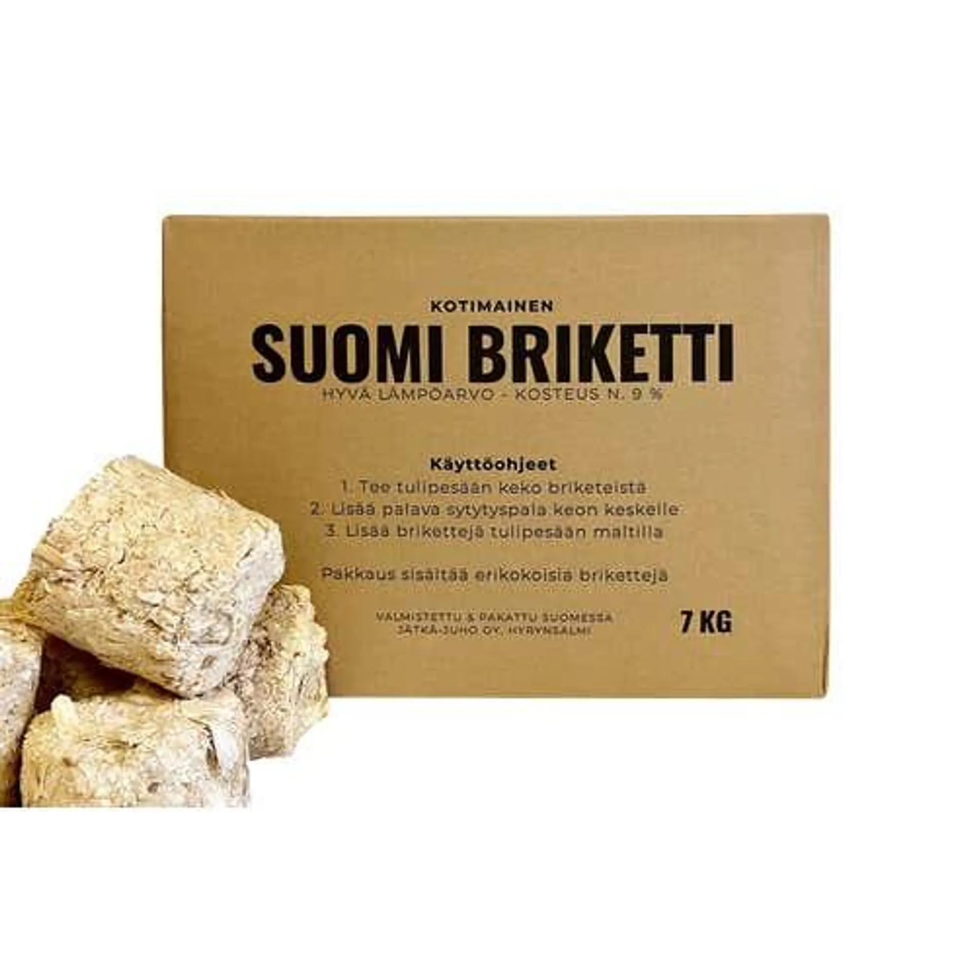 Jätkä-Juho puubriketti suomi 7kg