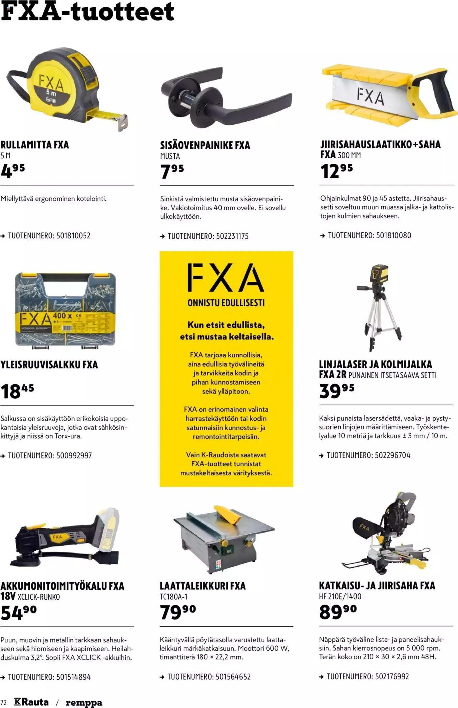 K-Rauta tarjoukset voimassa alkaen 8. tammikuuta - 31. joulukuuta 2024 - Tarjouslehti sivu 72