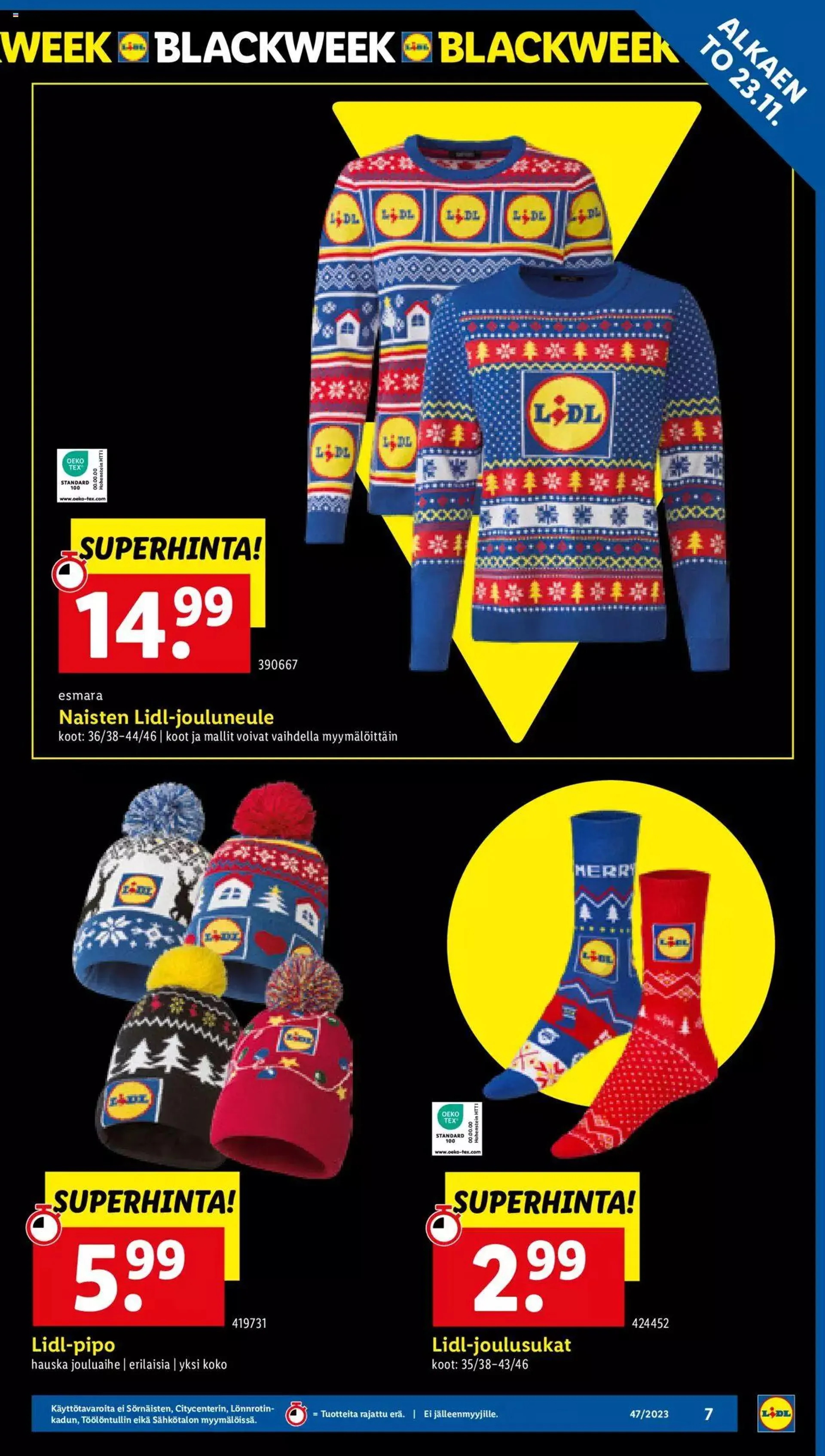 Lidl - Black Friday voimassa alkaen 20. marraskuuta - 26. marraskuuta 2023 - Tarjouslehti sivu 7