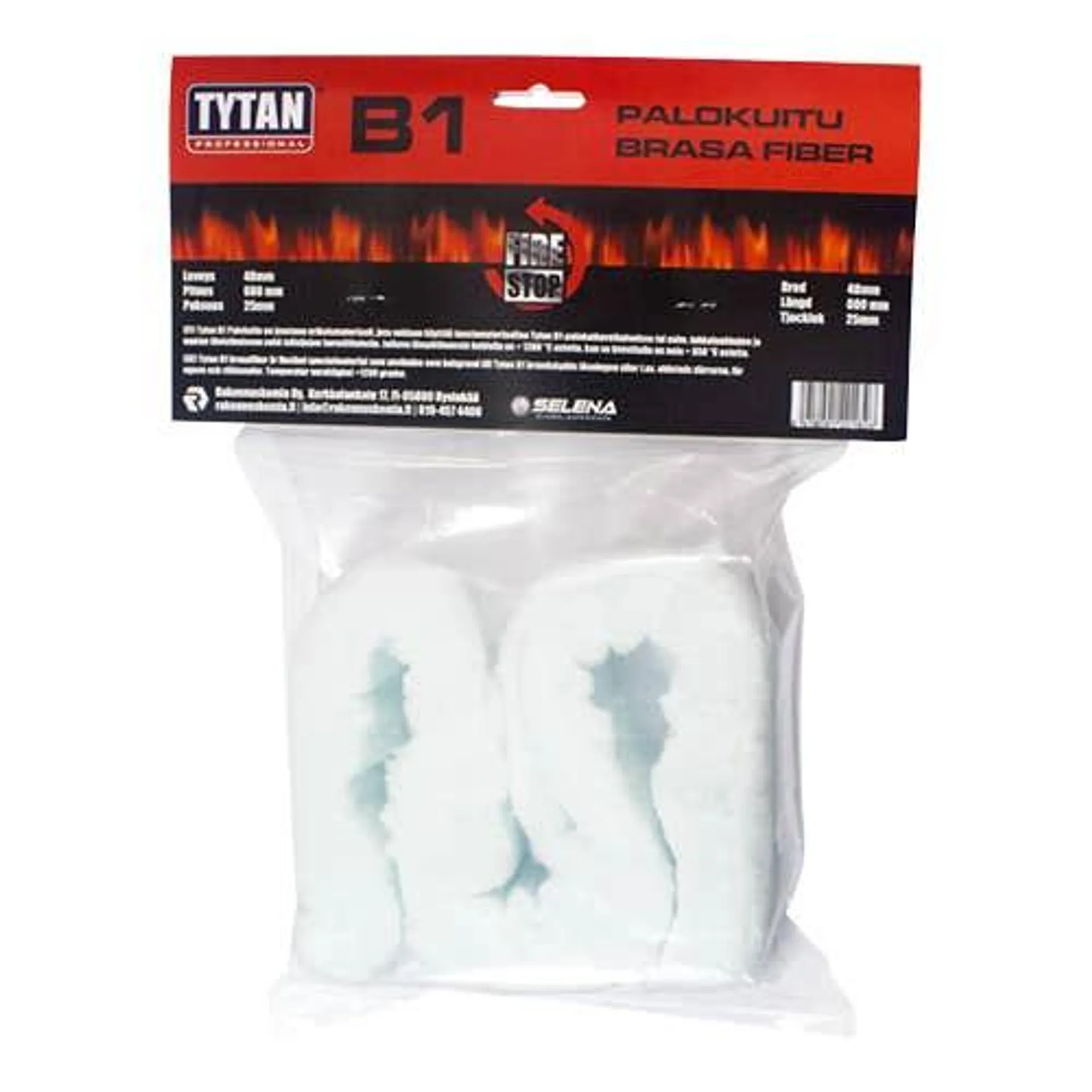 Tytan B1 palokuitu 25x48x600mm