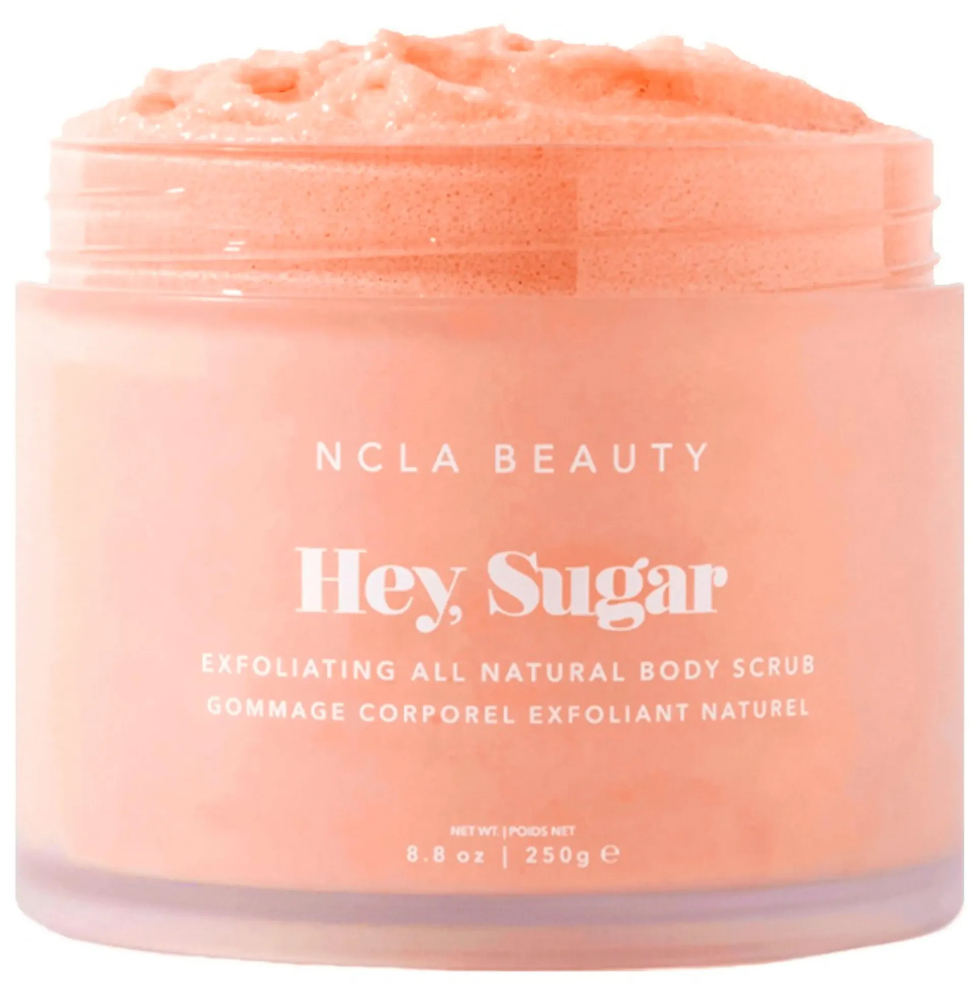 NCLA Beauty Hey, Sugar Peach Body Scrub vartalokuorinta 250 g