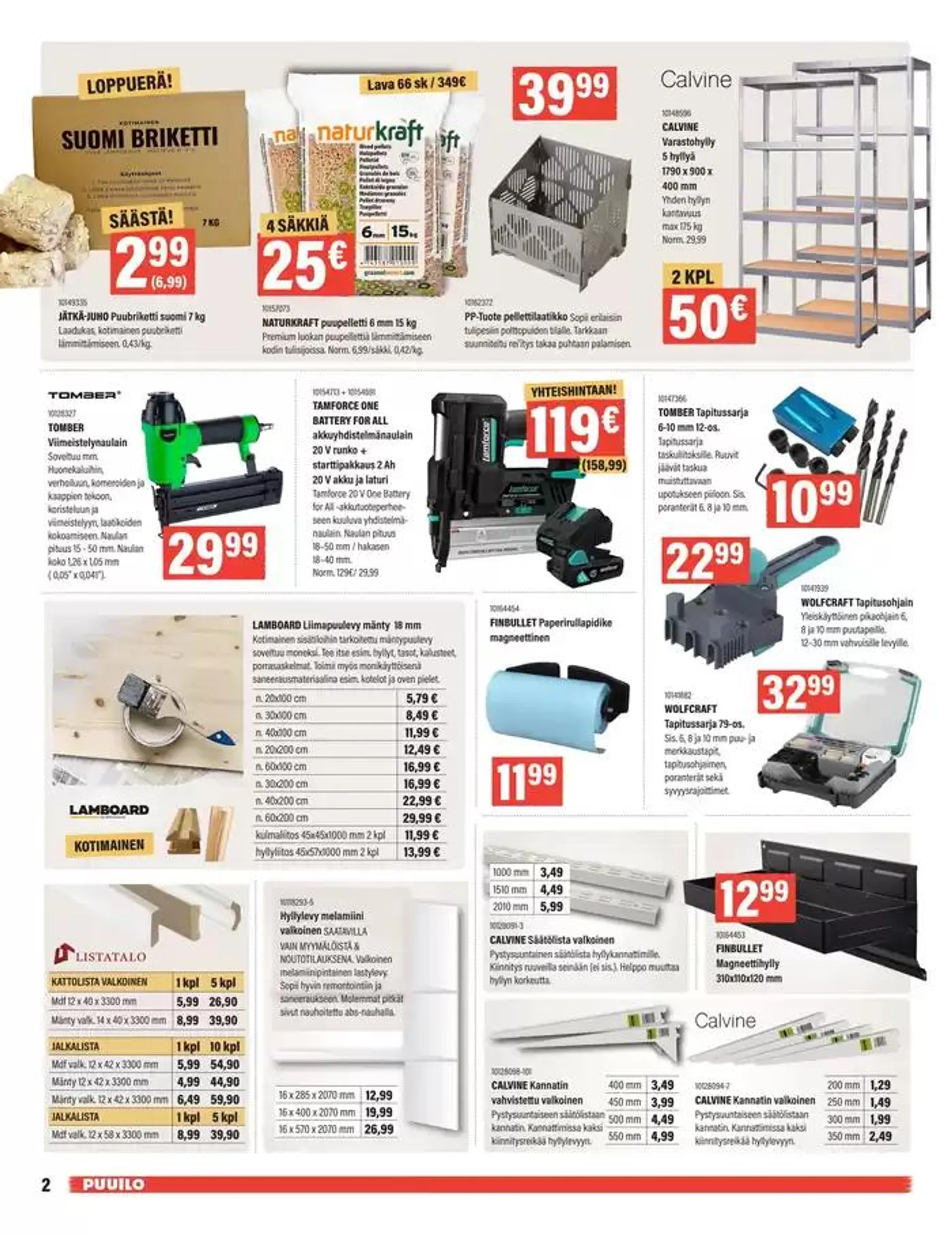 Puuiloa kaikkeen arkeen voimassa alkaen 27. tammikuuta - 10. helmikuuta 2025 - Tarjouslehti sivu 2