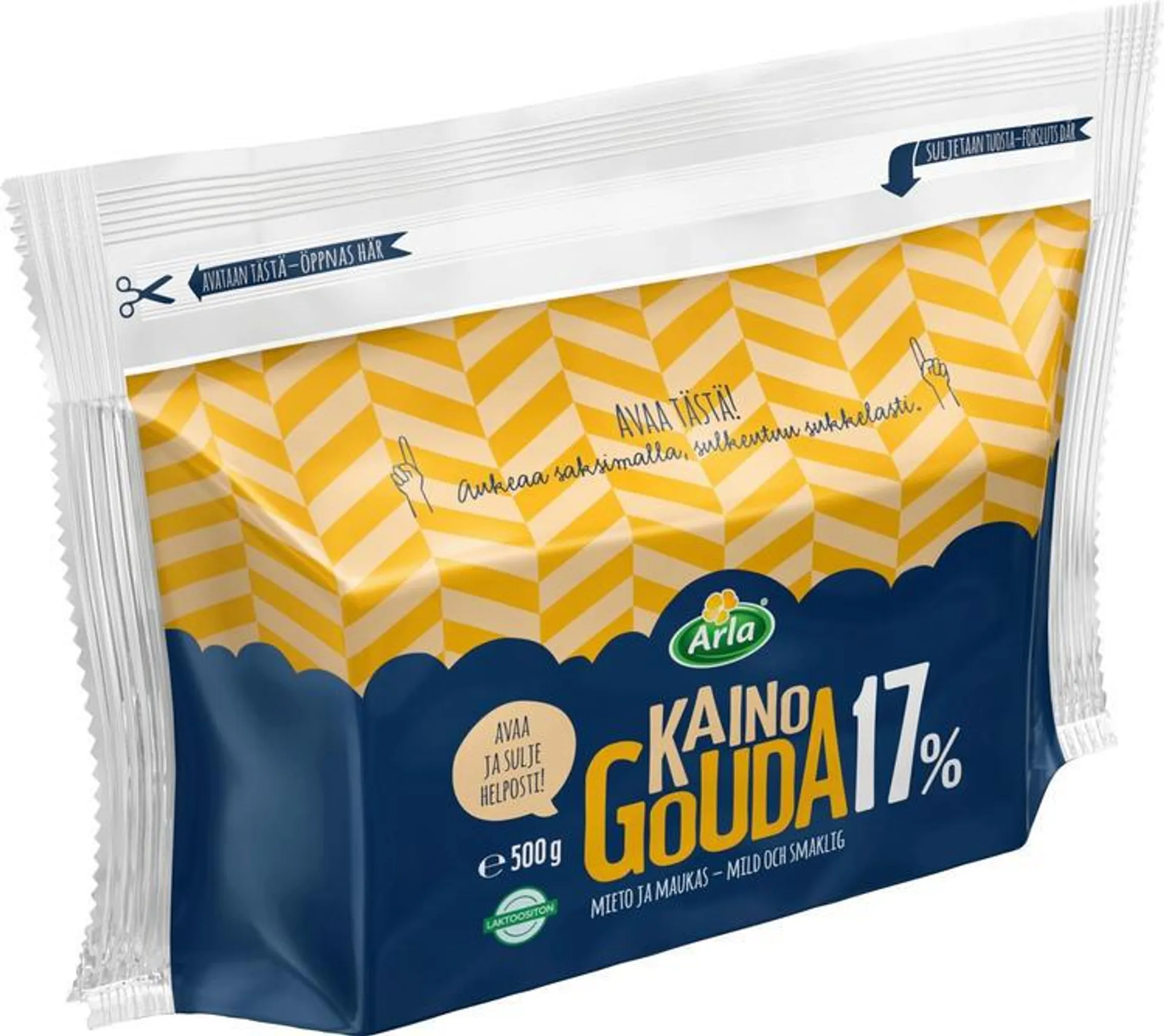 Arla Tolkuttomat Juustot Kaino Gouda 17% 500 g