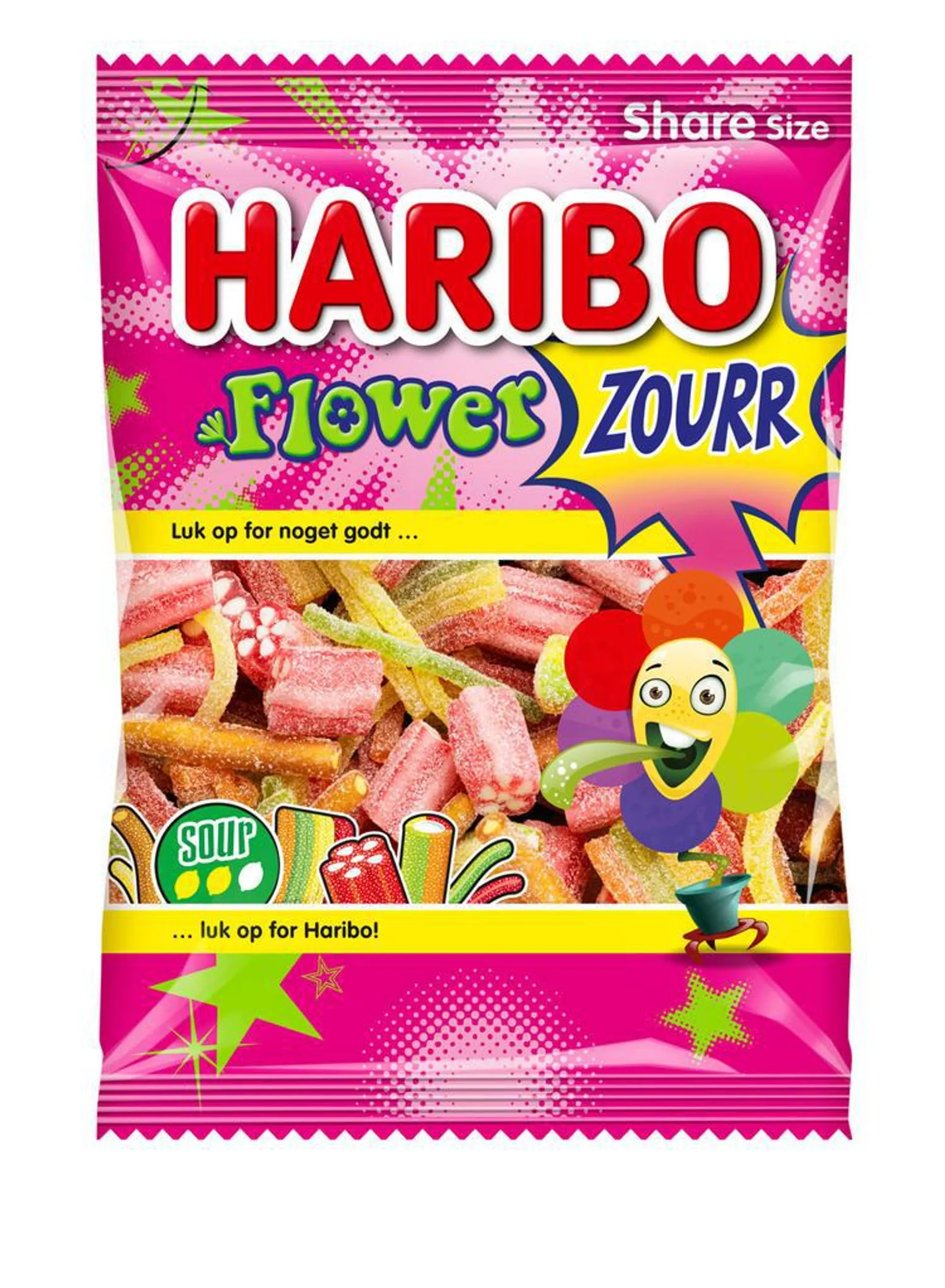 HARIBO Flowerzourr 250g Kirpeä karkkipussi