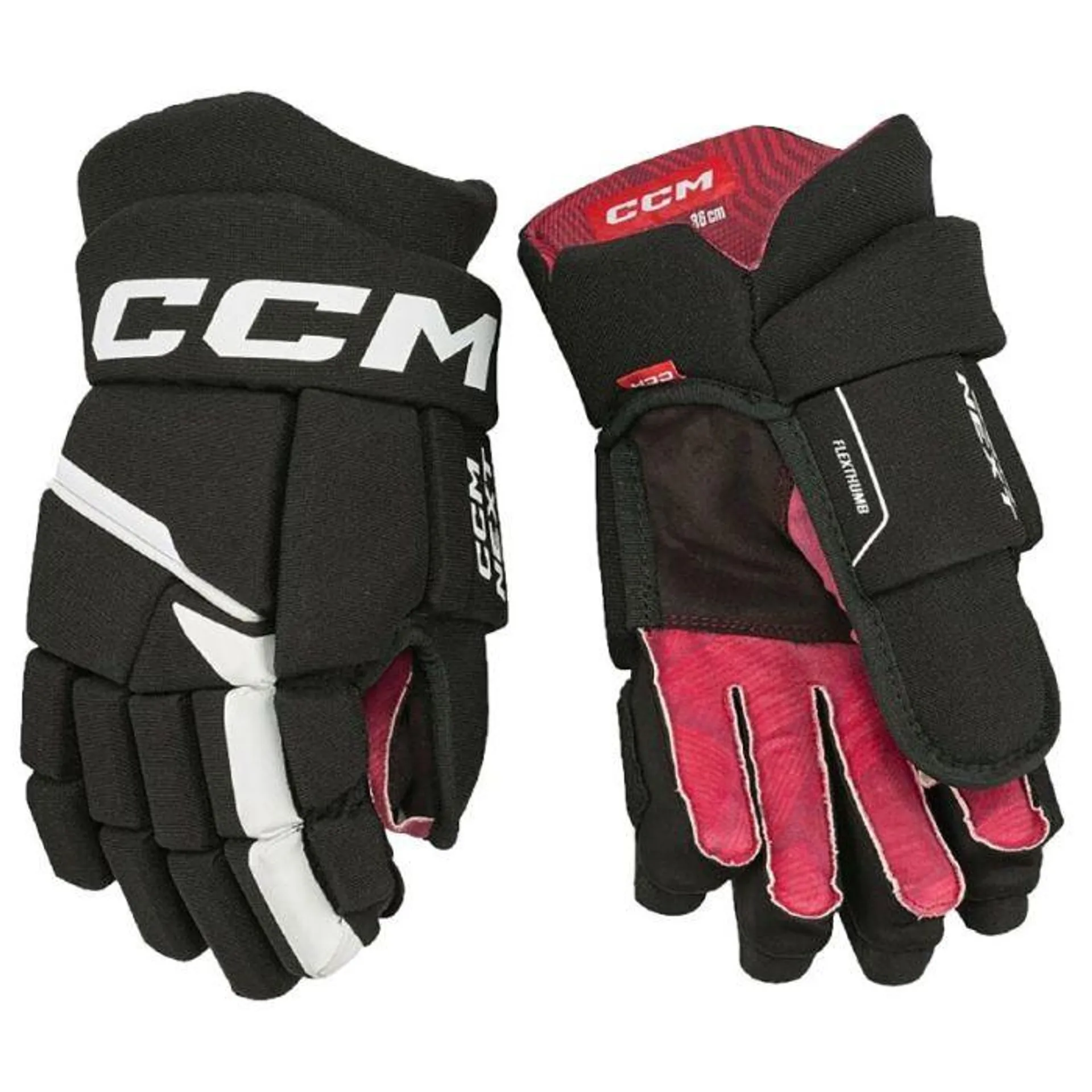 HGNEXT23 SR CCM CCM Gloves Black/White 14, jääkiekkohanskat