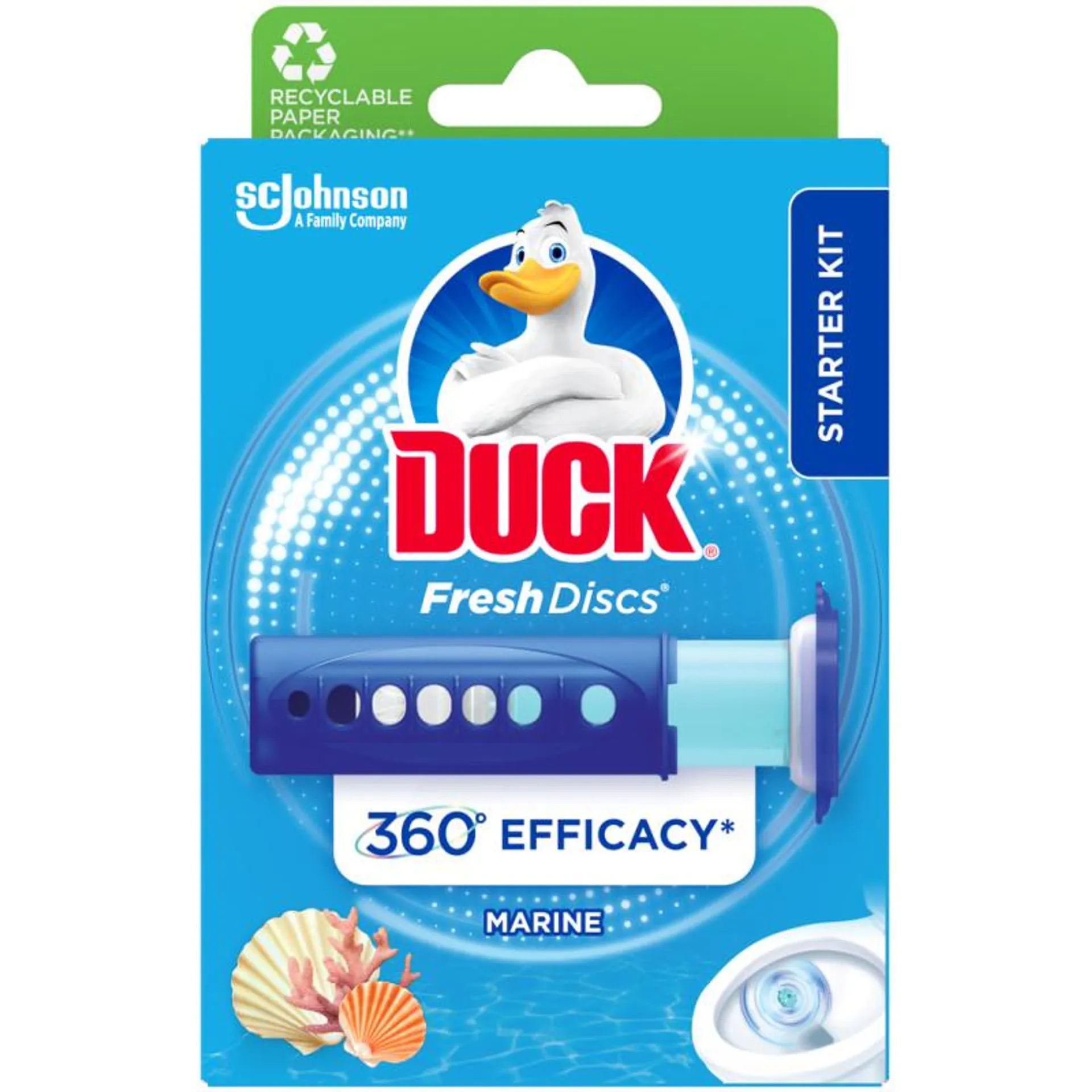 Wc-raikastin Duck 36 ml Fresh Discs Marine