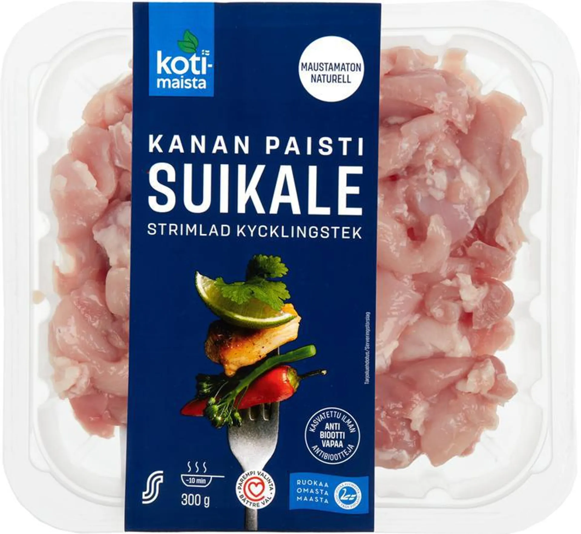 Kotimaista Kanan paistisuikale maustamaton 300g