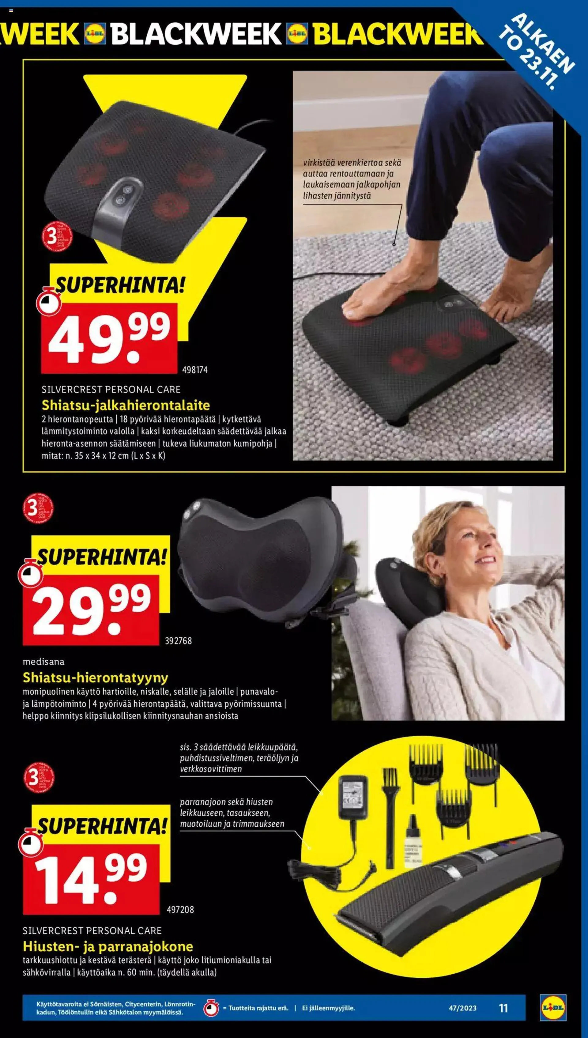 Lidl - Black Friday voimassa alkaen 20. marraskuuta - 26. marraskuuta 2023 - Tarjouslehti sivu 11