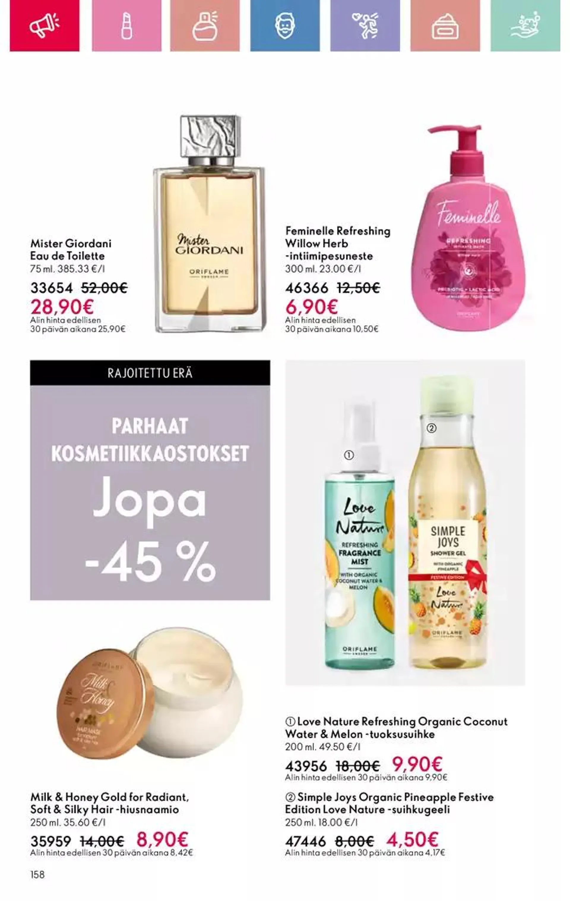 Oriflame tarjoukset voimassa alkaen 16. helmikuuta - 2. maaliskuuta 2025 - Tarjouslehti sivu 158