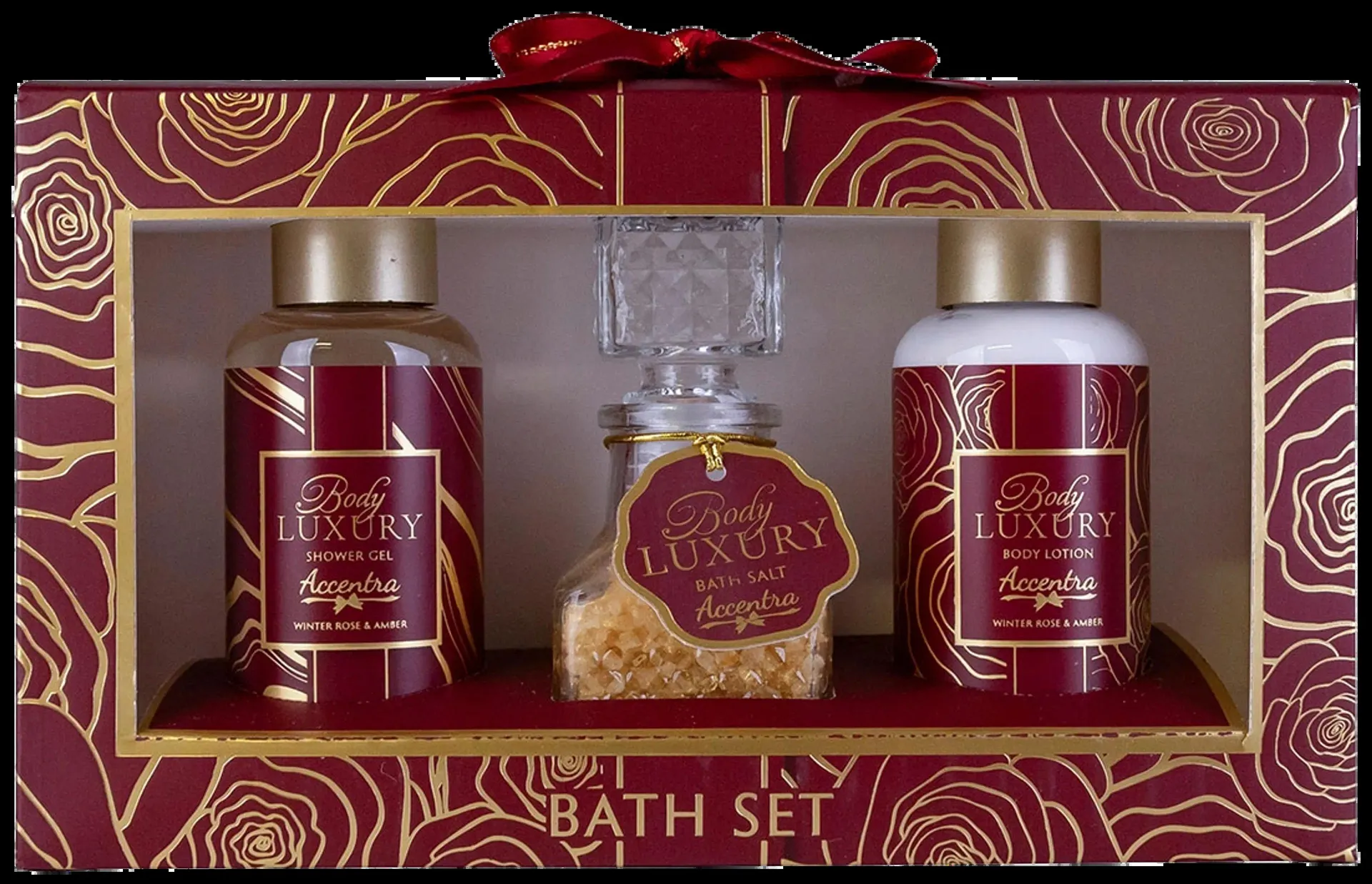 Accentra Body Luxury Bath Set Winter Rose & Amber lahjapakkaus