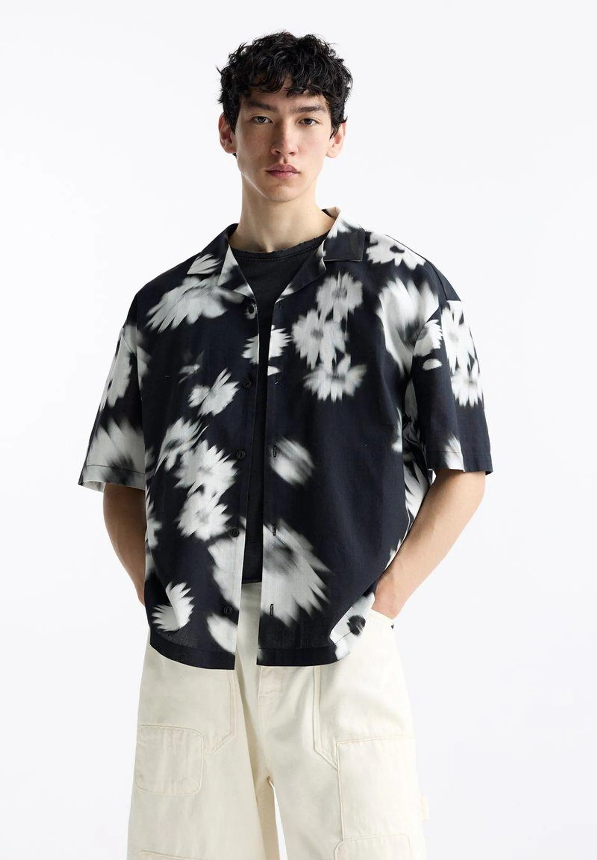 PRINTED SHORT SLEEVE - Vapaa-ajan kauluspaita