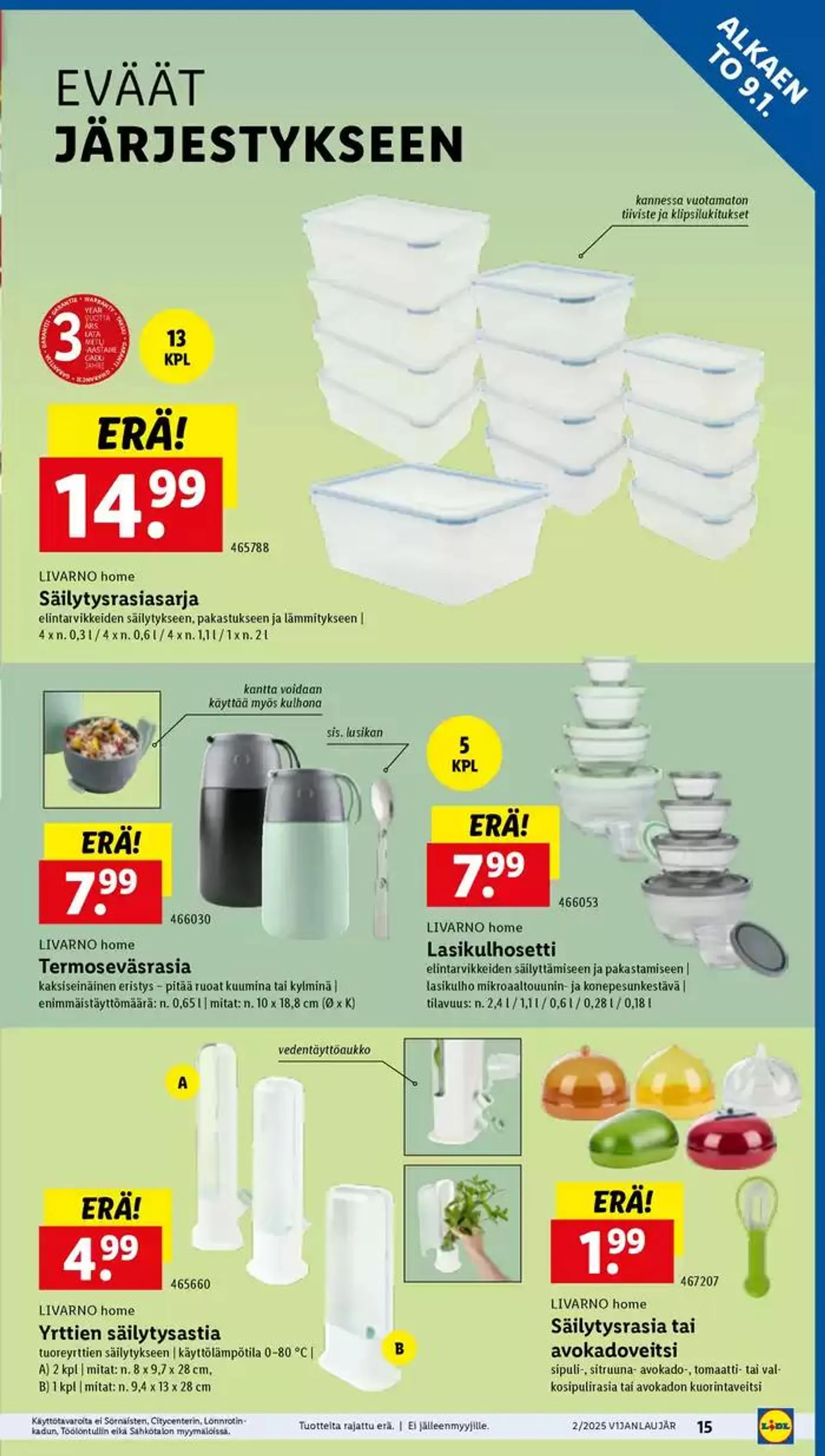 Eksklusiivisia löytöjä voimassa alkaen 6. tammikuuta - 15. tammikuuta 2025 - Tarjouslehti sivu 15