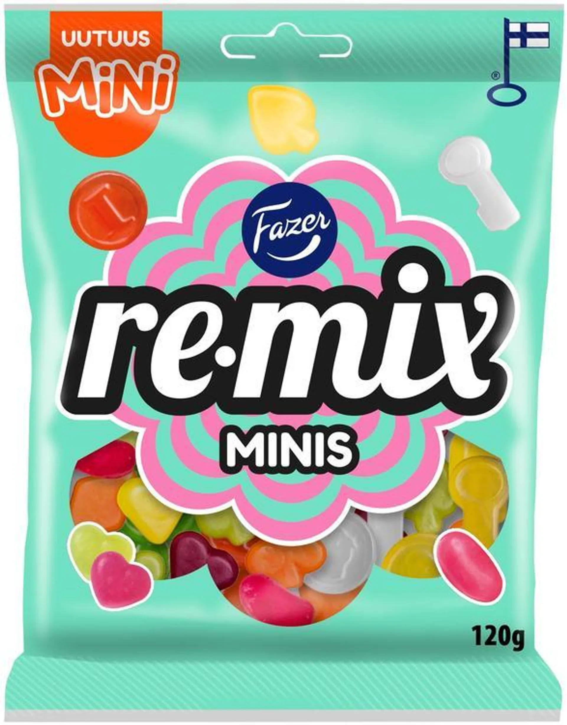 Fazer Remix Mini Minis karkkipussi 120g