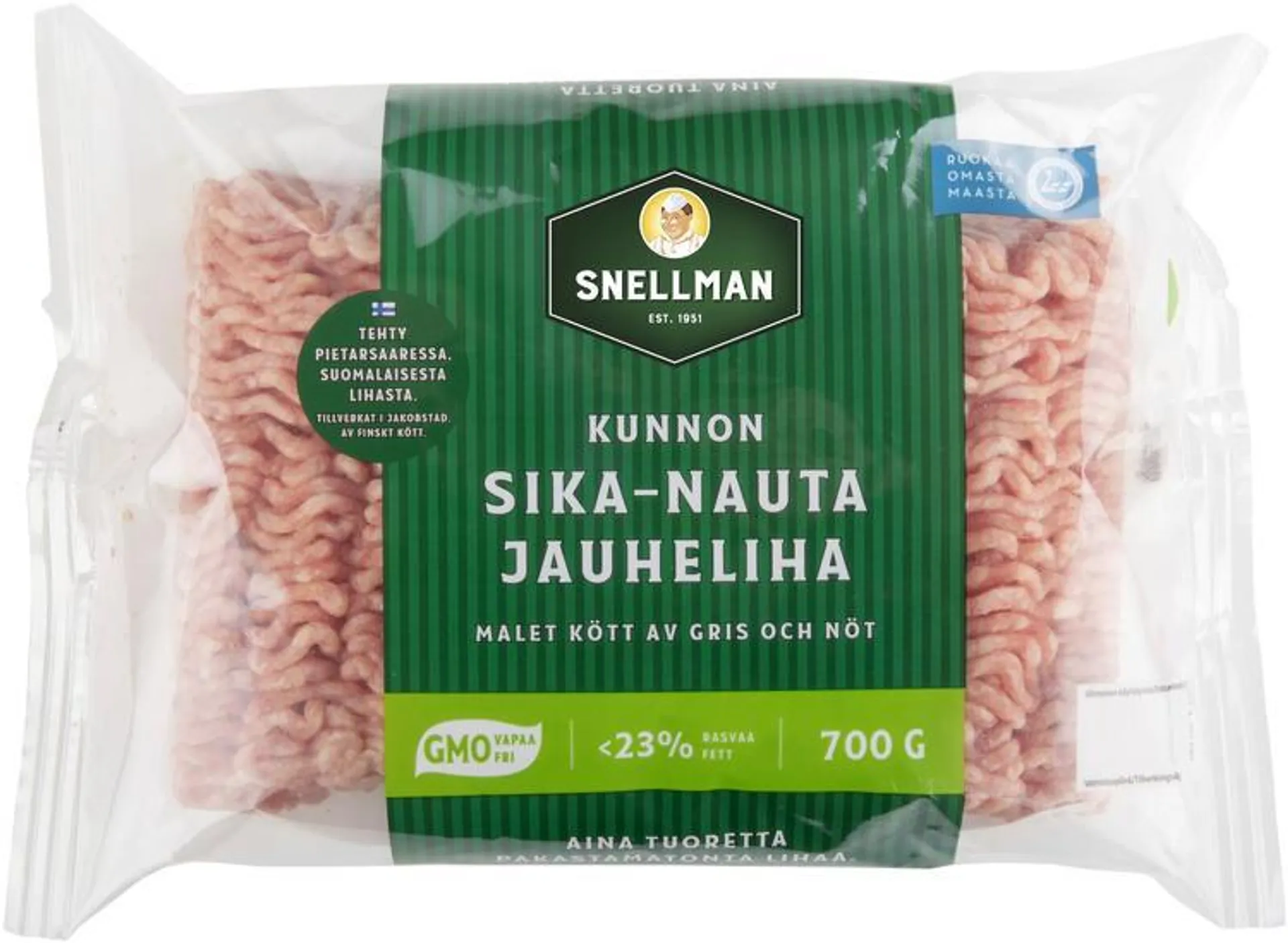 Snellman Kunnon sika-nauta jauheliha 23% 700g