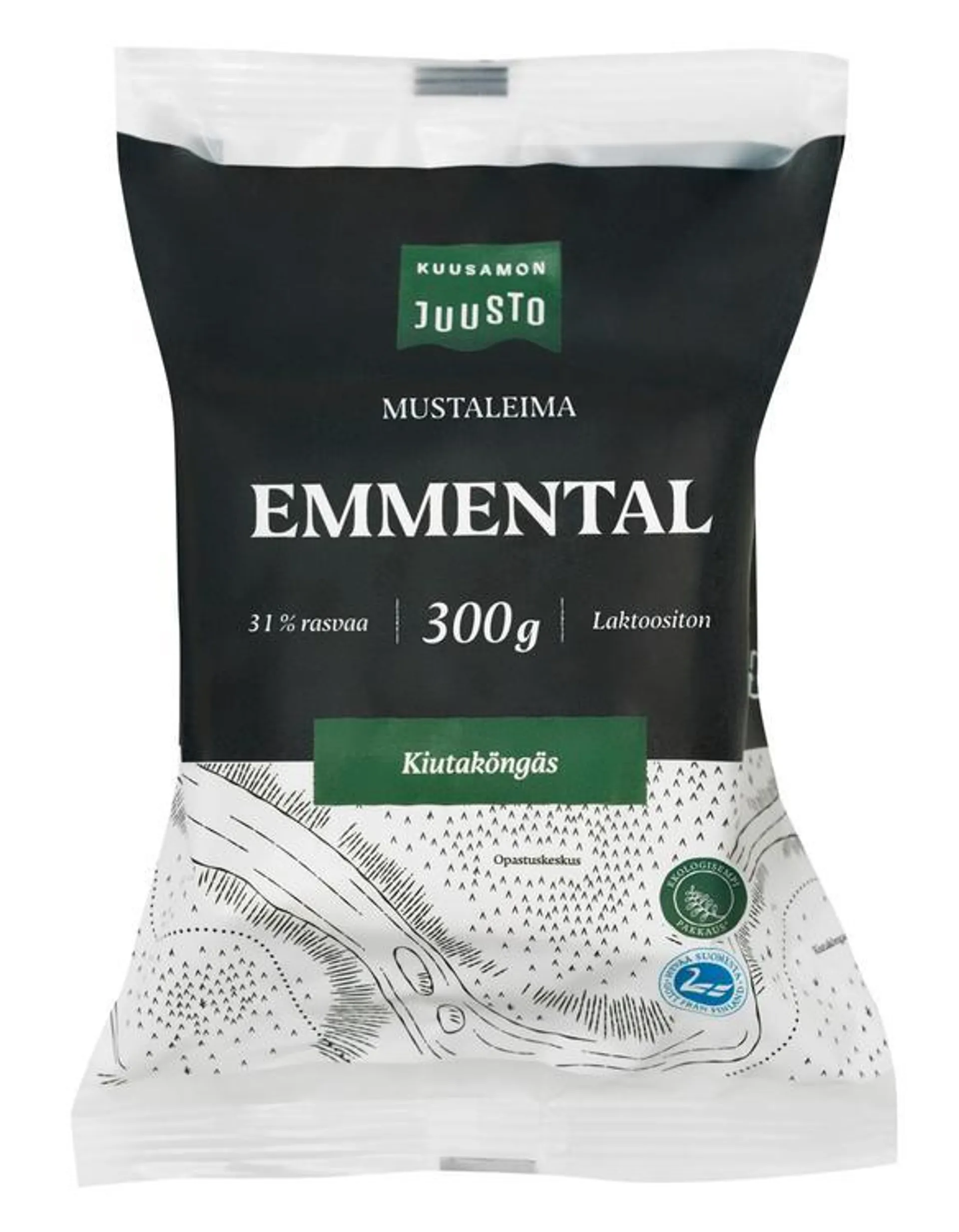 Kuusamon Juusto mustaleima Emmental 300 g