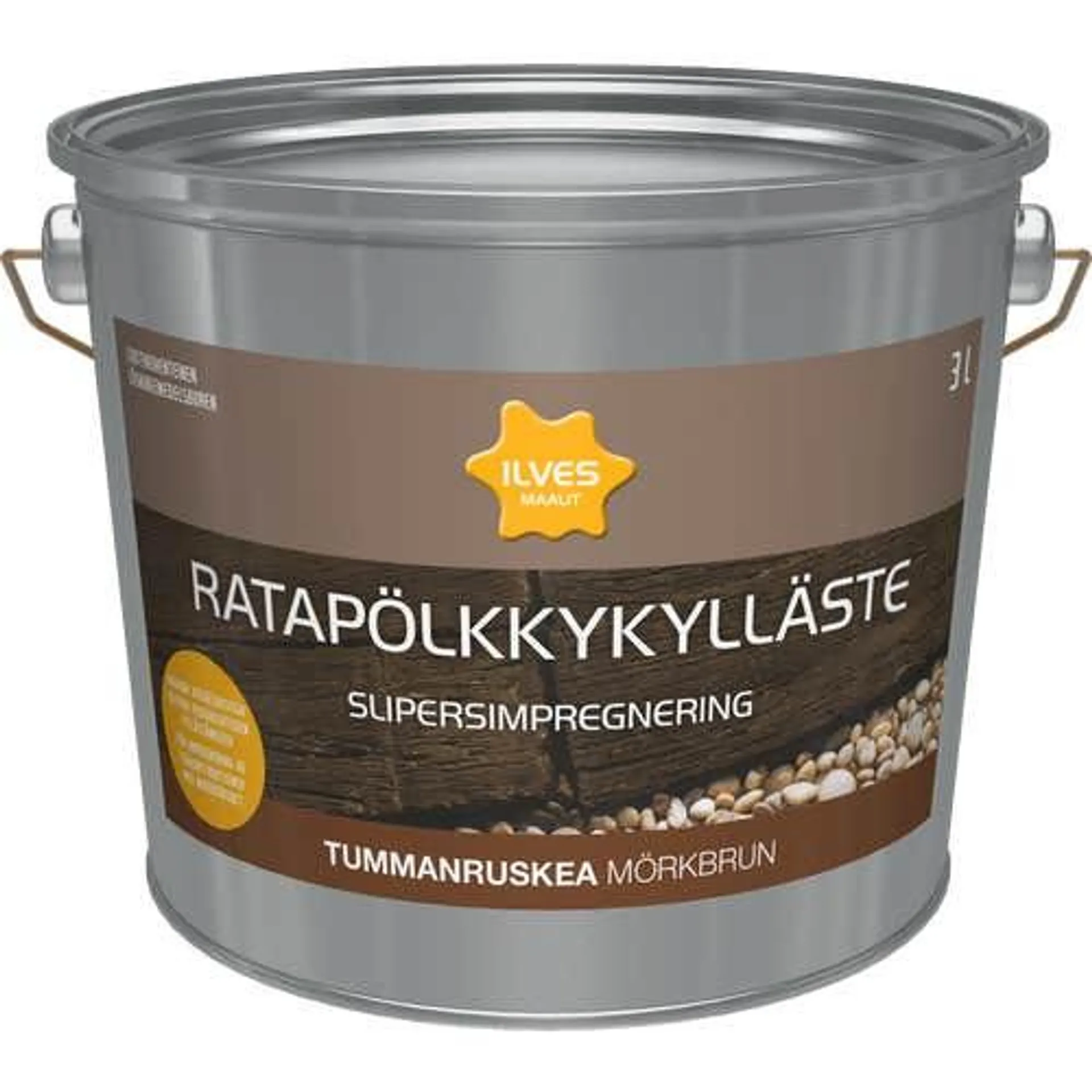 Ilves ratapölkkykylläste 3L tummanruskea