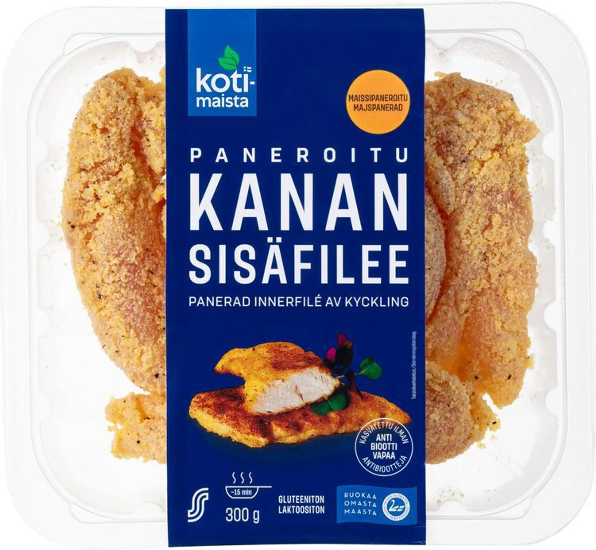 Kotimaista kanan sisäfilee paneroitu 300g