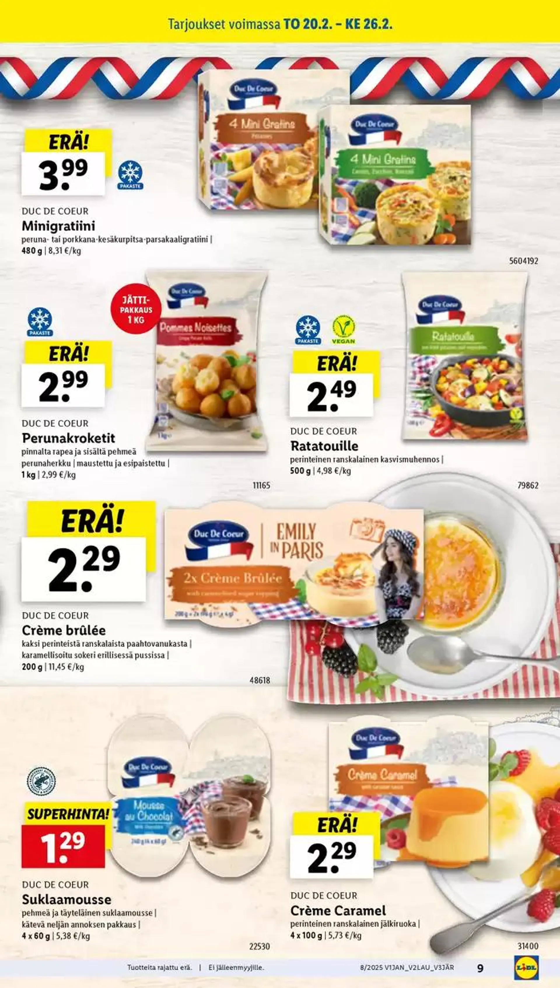 Lidl tarjoukset voimassa alkaen 17. helmikuuta - 26. helmikuuta 2025 - Tarjouslehti sivu 9