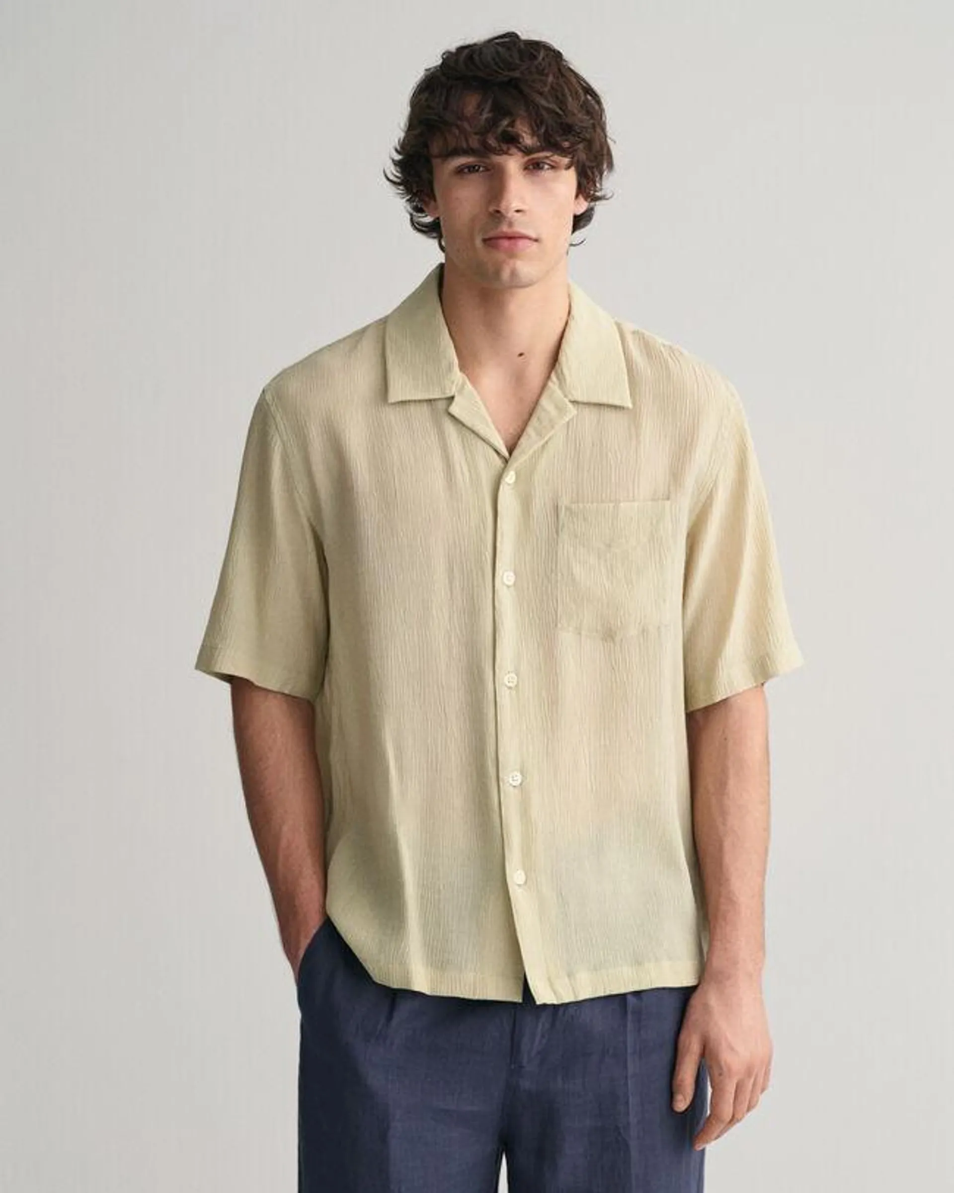 Camisa Relaxed Fit con textura