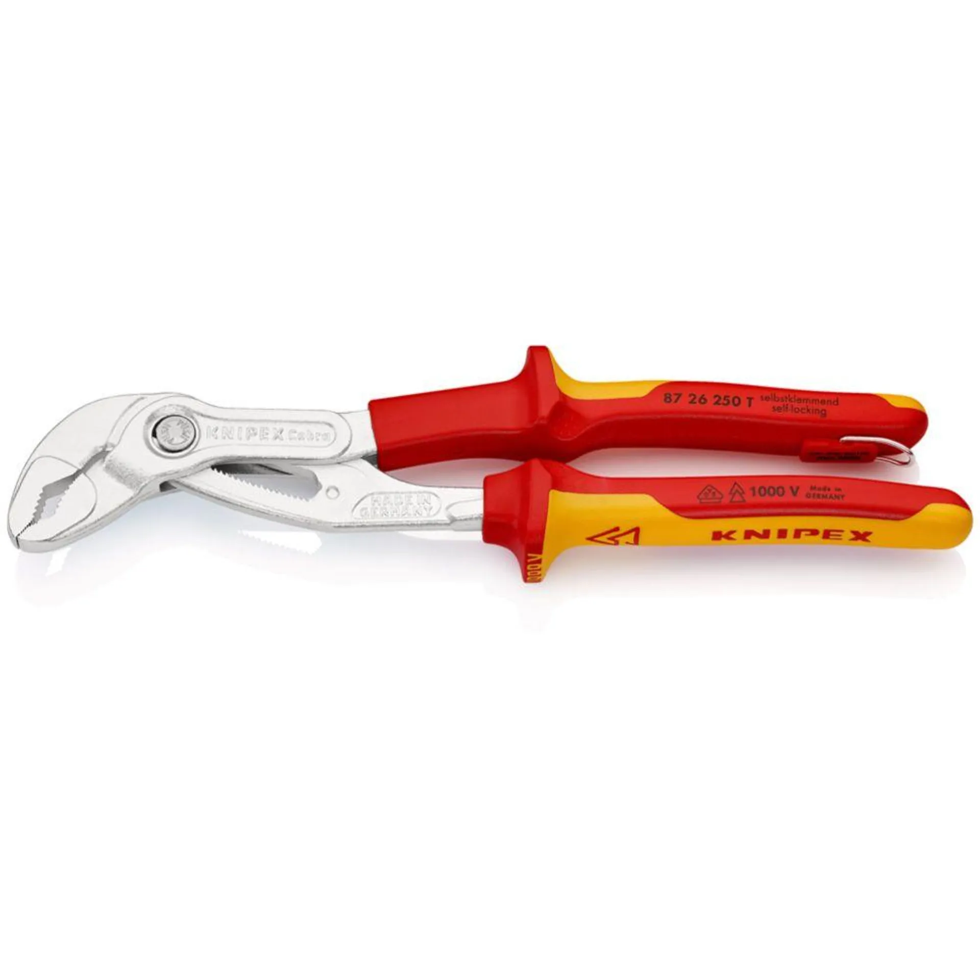 Knipex® 87 26 250 T VDE Cobra siirtoleukapihdit putoamissuojattu 250 mm