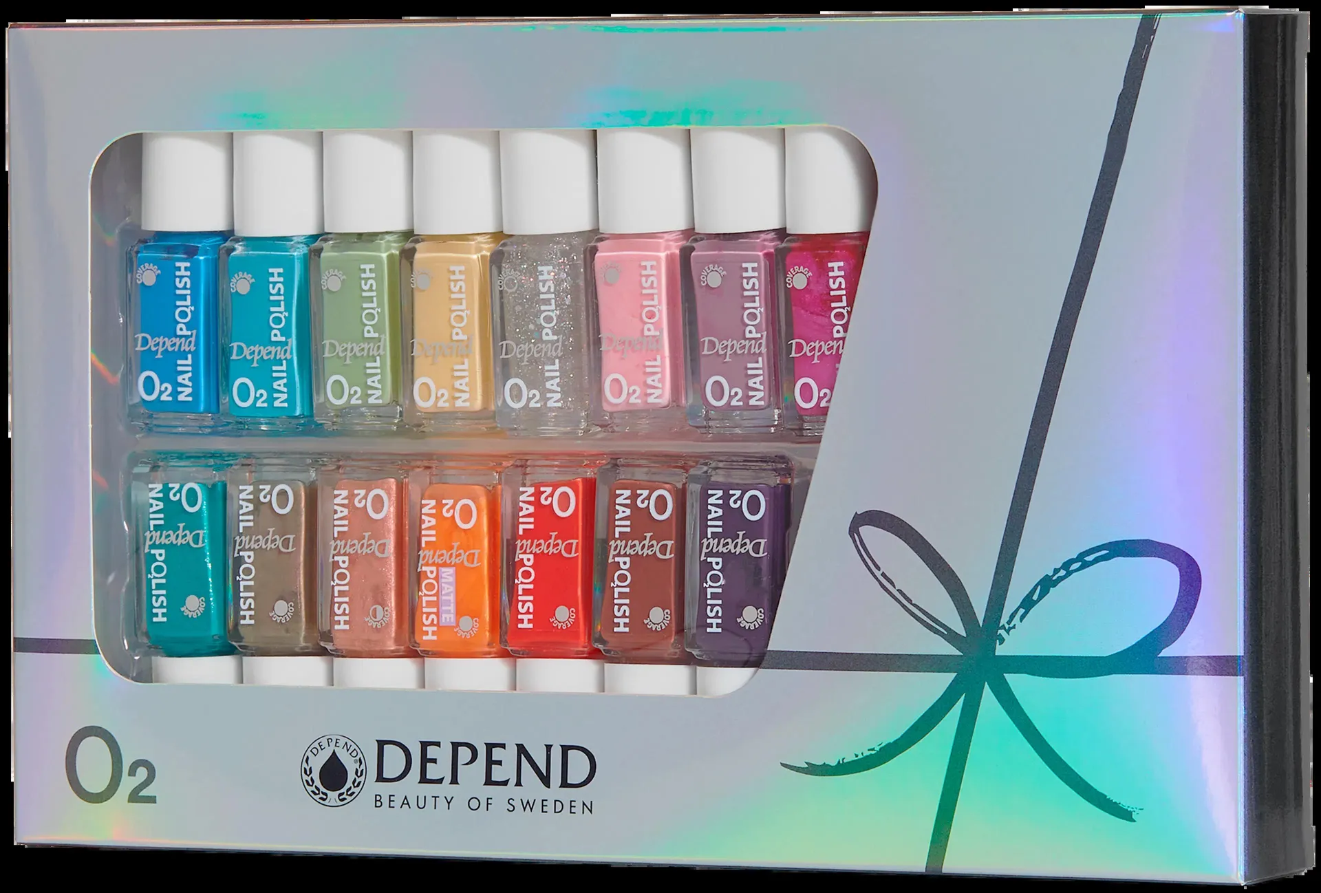 Depend O2 nail polish 15-pack -kynsilakkasetti