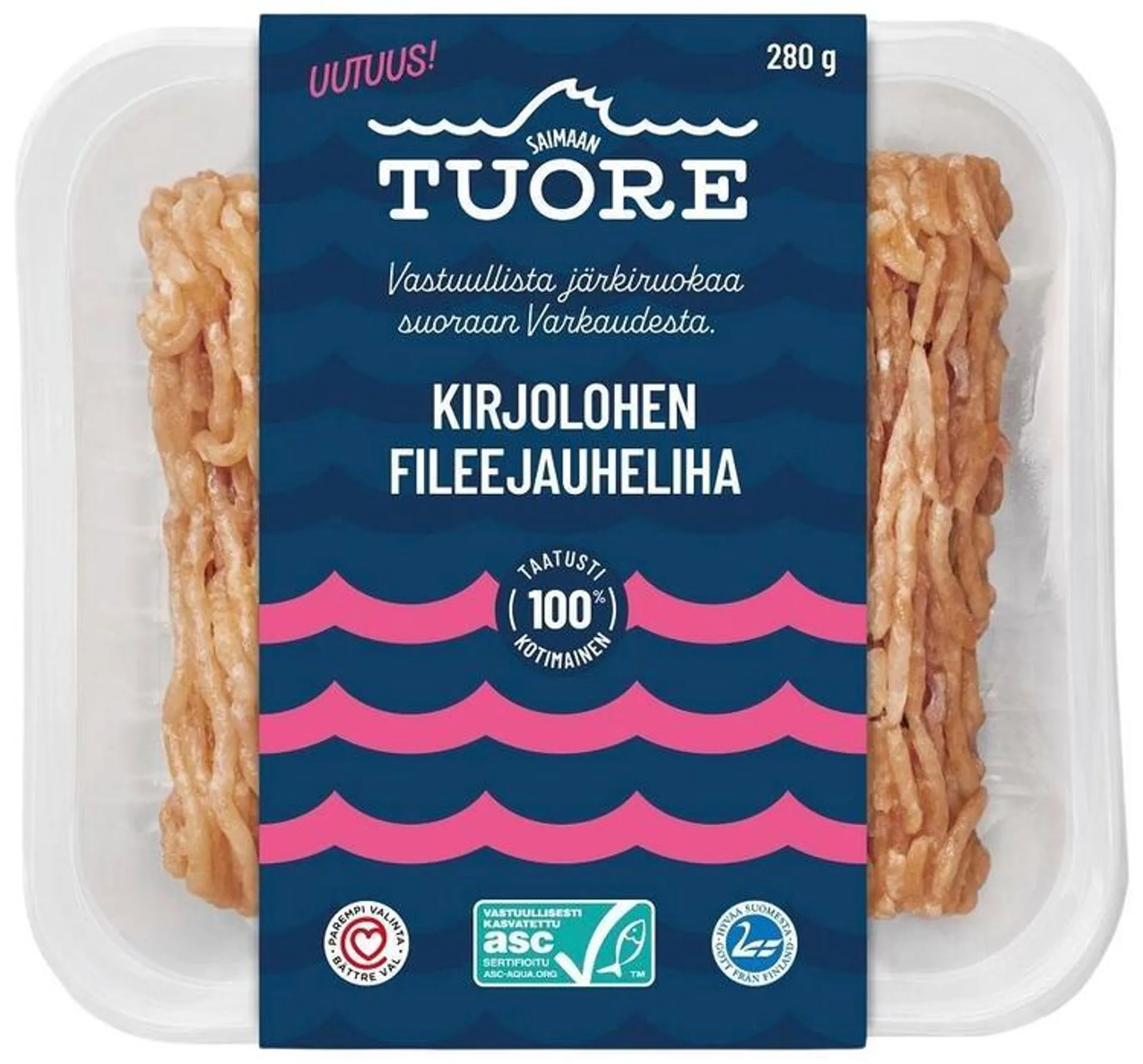 Saimaan Tuore ASC Kirjolohen fileejauheliha 280g