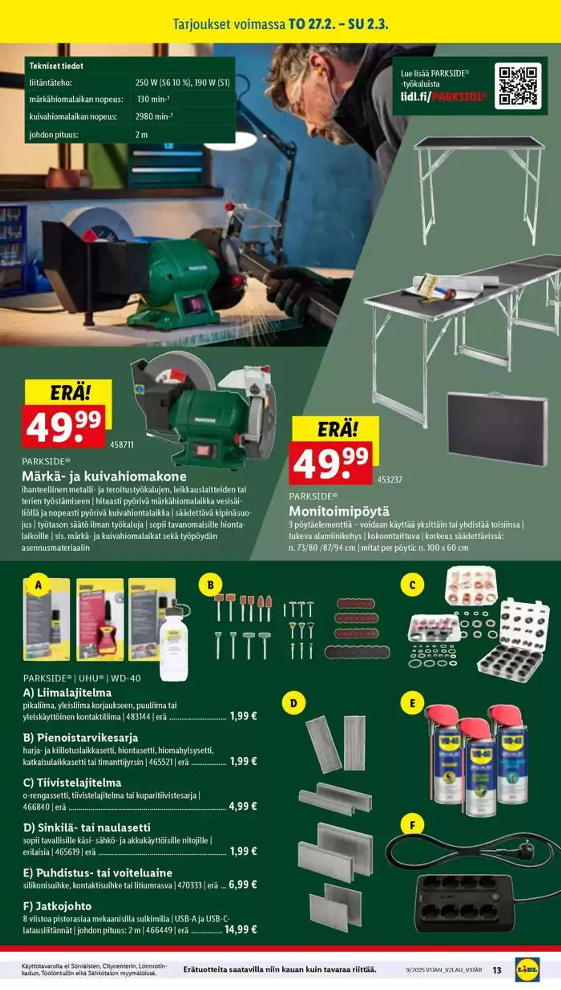 Houkuttelevia erikoistarjouksia kaikille voimassa alkaen 24. helmikuuta - 5. maaliskuuta 2025 - Tarjouslehti sivu 13