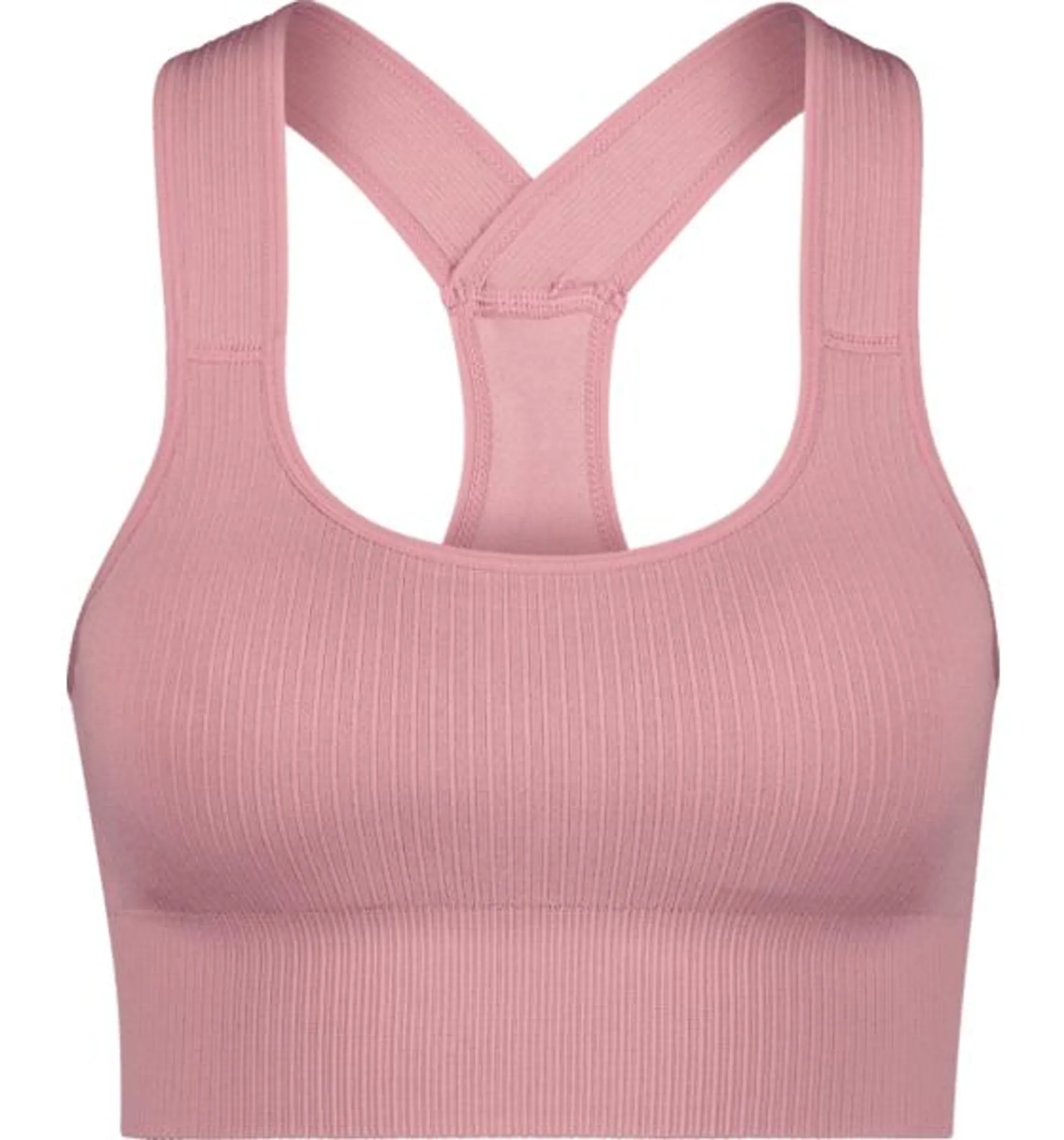 ribbed seamless bra w