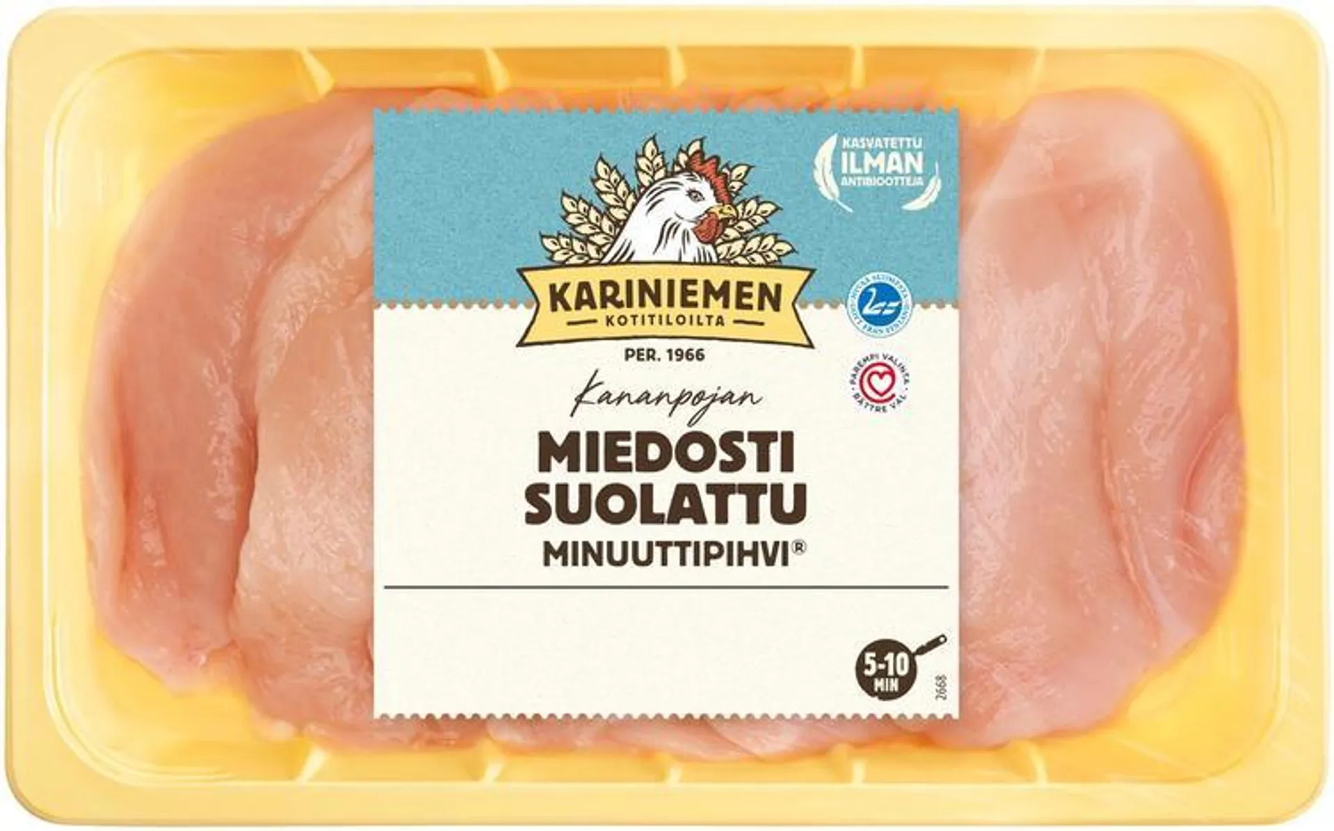 Kariniemen Kananpojan Minuuttipihvi miedosti suolattu 760 g