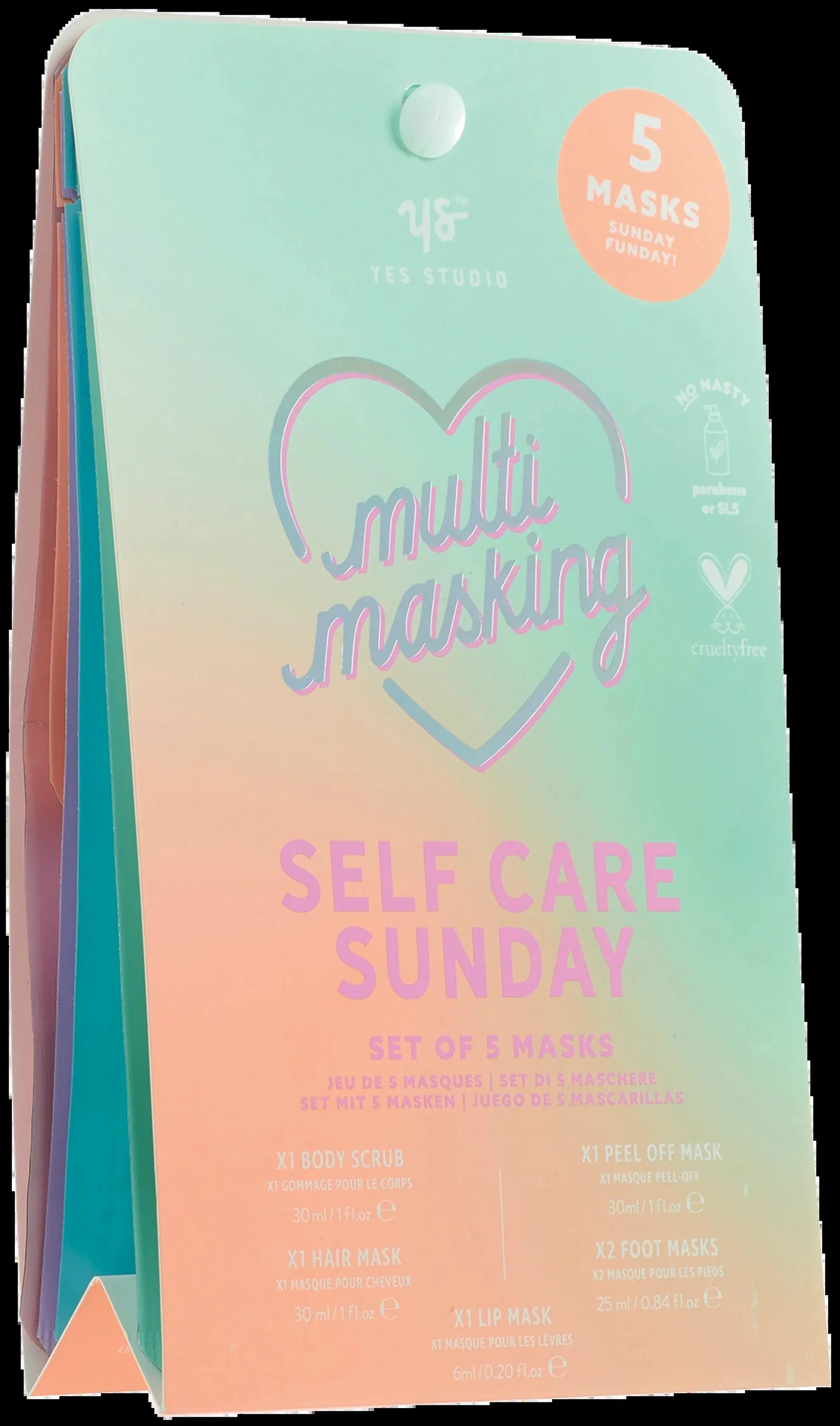 Yes Studio Sunday multi-masking set ihonhoitosetti 1 kpl