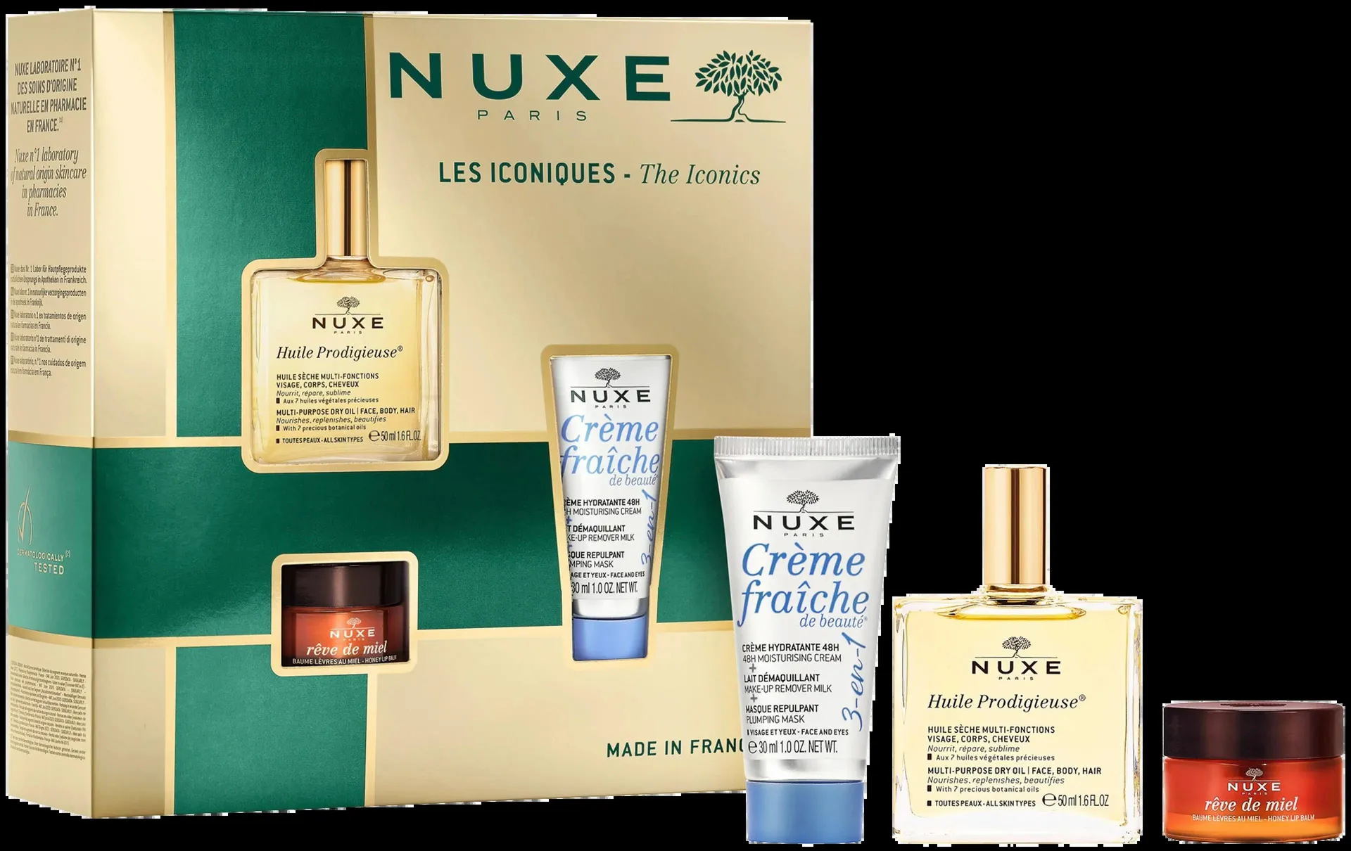 Nuxe Bestseller Huile Prodigieuse Iconics joulupakkaus