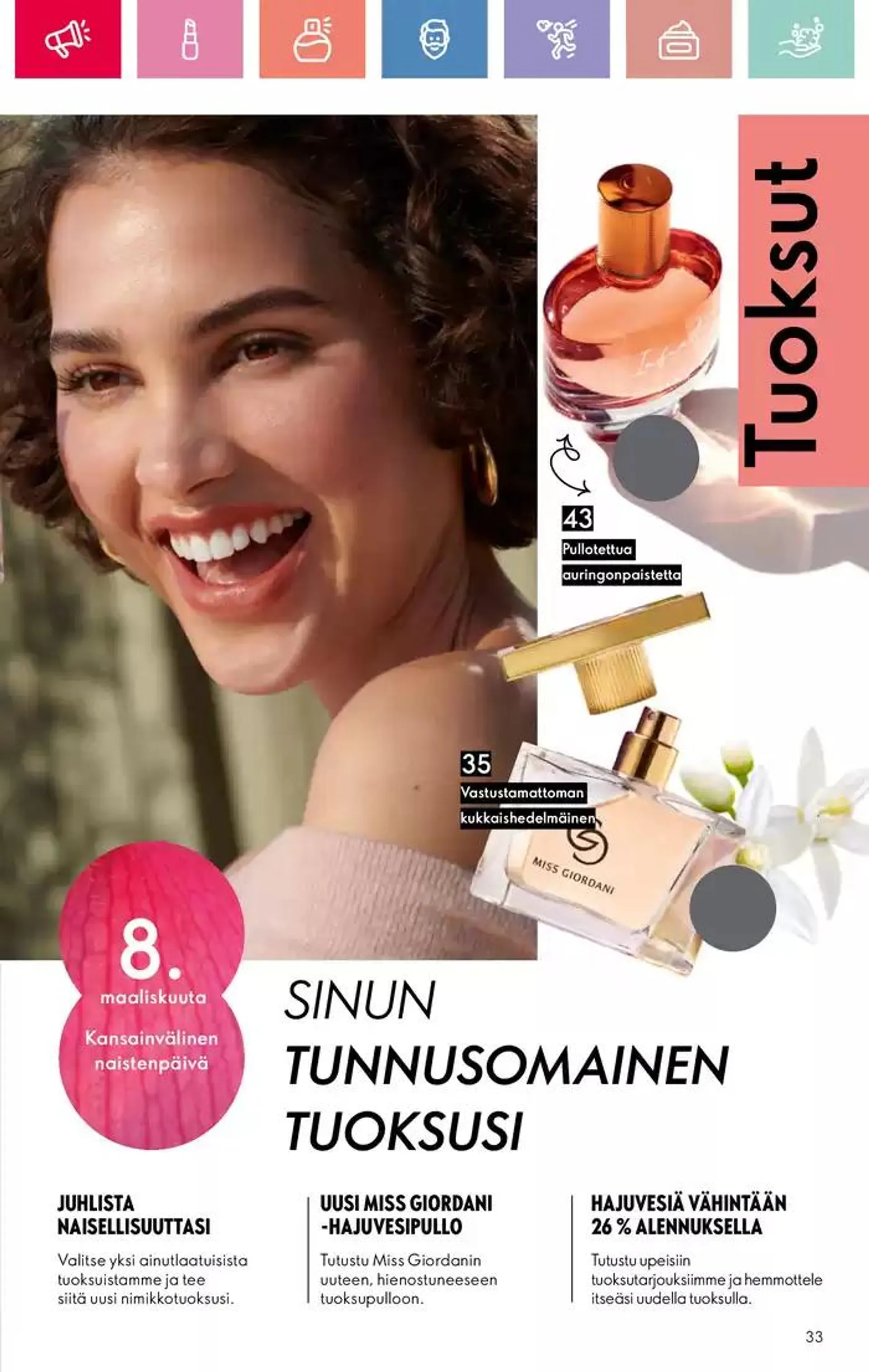 Oriflame tarjoukset voimassa alkaen 16. helmikuuta - 2. maaliskuuta 2025 - Tarjouslehti sivu 33