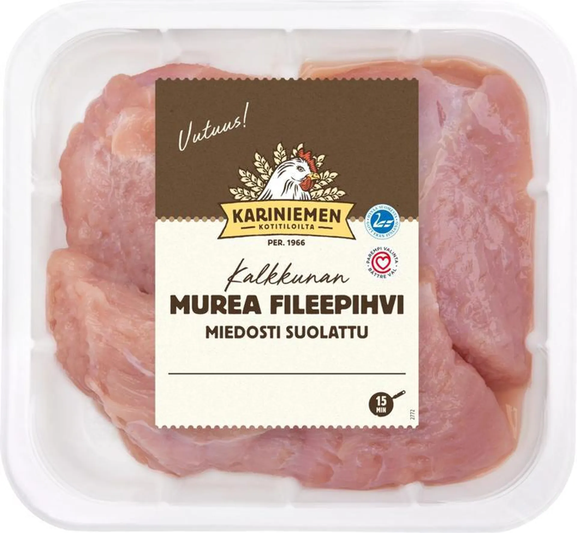 Kariniemen Kalkkunan fileepihvi miedosti suolattu 400 g