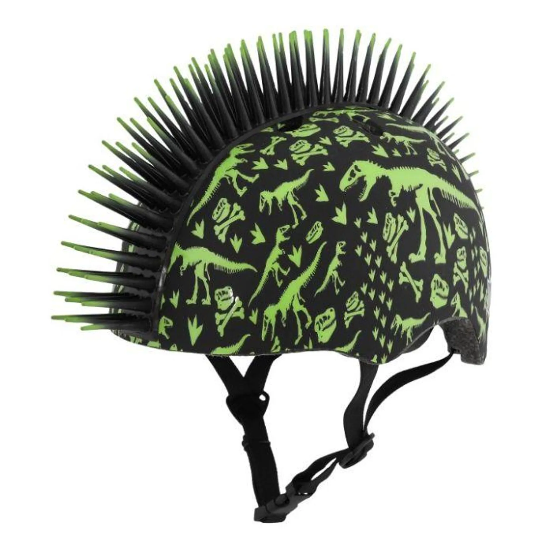 T-rex Bonez Mohawk FS irokeesi-pyöräilykypärä musta, 50-54 cm