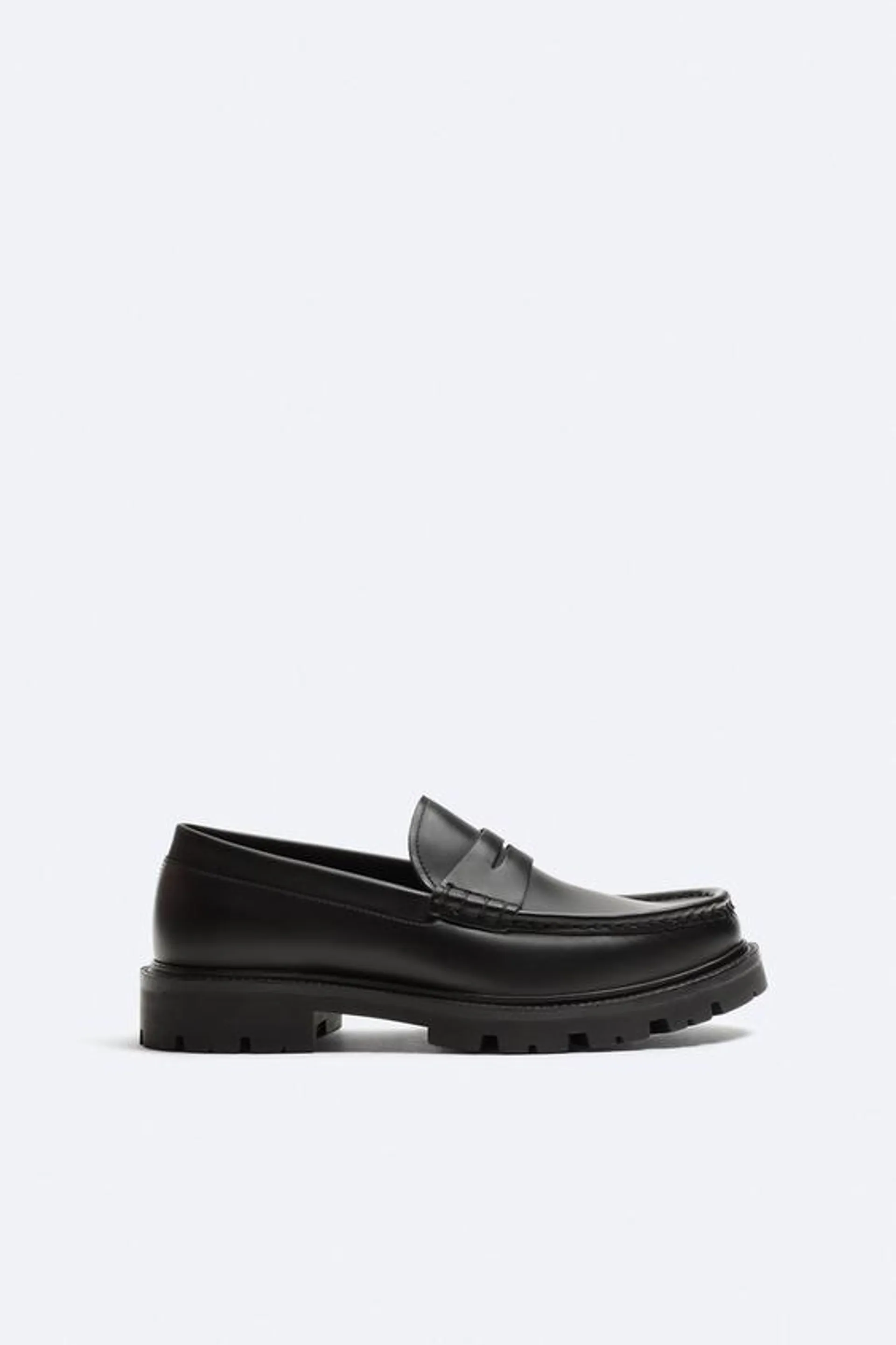 LEATHER PENNY LOAFERS