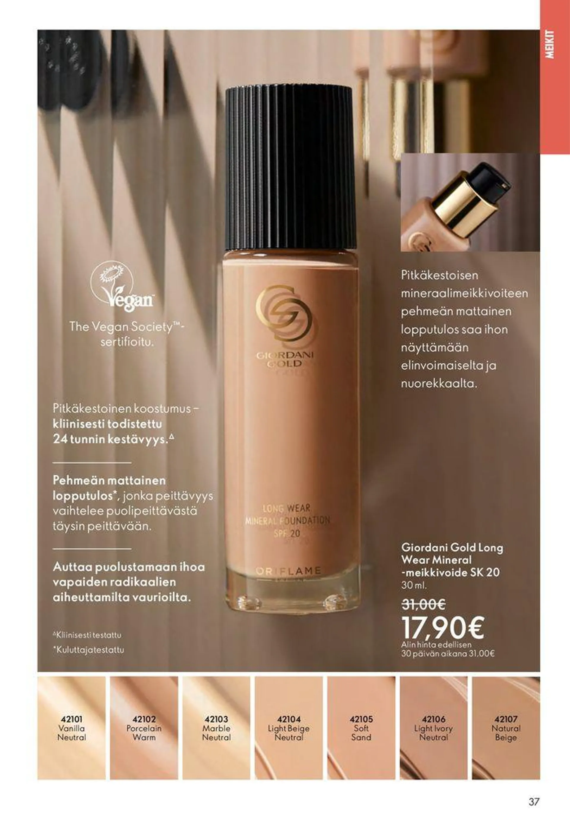 Oriflame tarjoukset voimassa alkaen 22. elokuuta - 5. syyskuuta 2024 - Tarjouslehti sivu 37