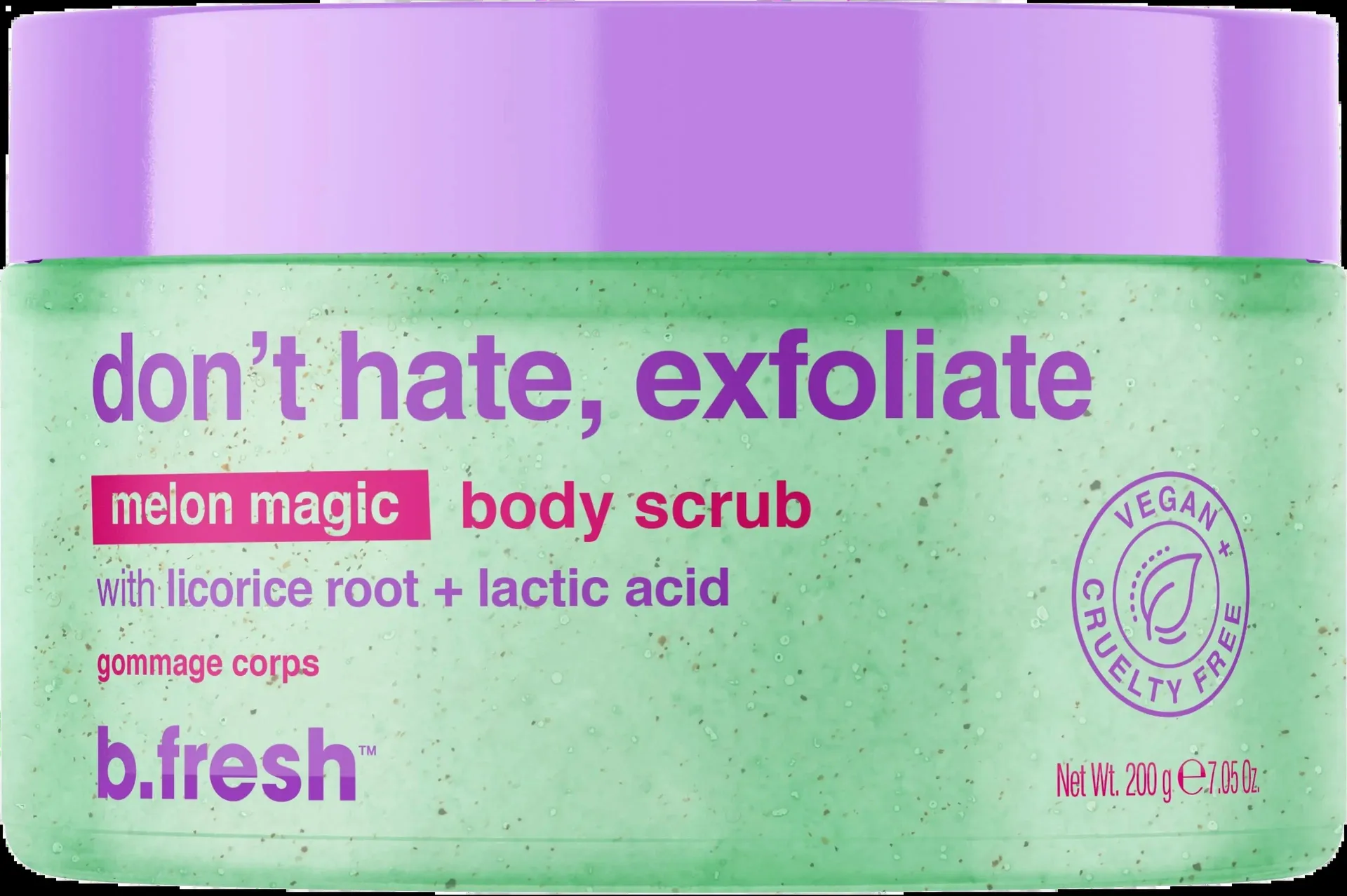 B Fresh don't hate exfoliate body scrub