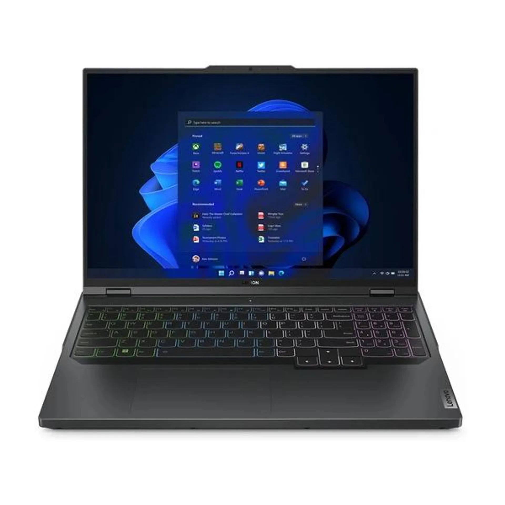 Tehokas Legion Pro 5 -pelikannettava GeForce RTX™ 4070 -näytönohjaimella ja 240 Hz:n näytöllä